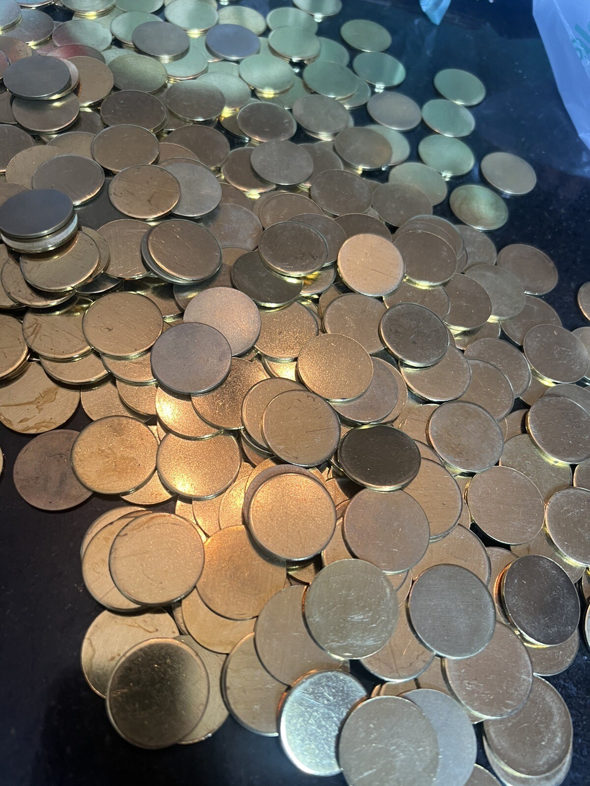 50 - 25mm X 1.7mm Round Blank Disc Raw Brass Stamping Tag Craft Jewelry Crafts