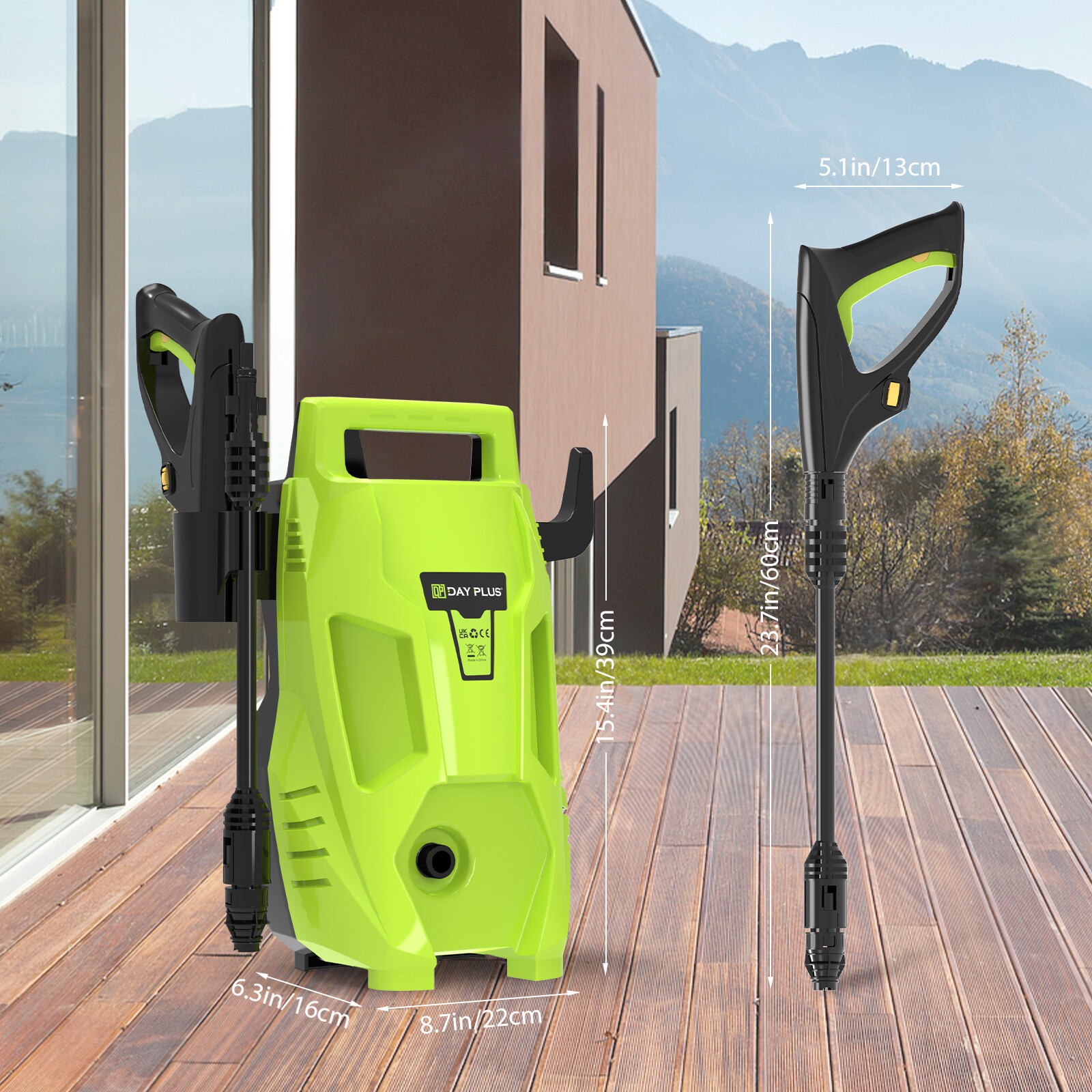6000 PSI Electric Pressure Washer High Pressure Washer Portable Powered Washer