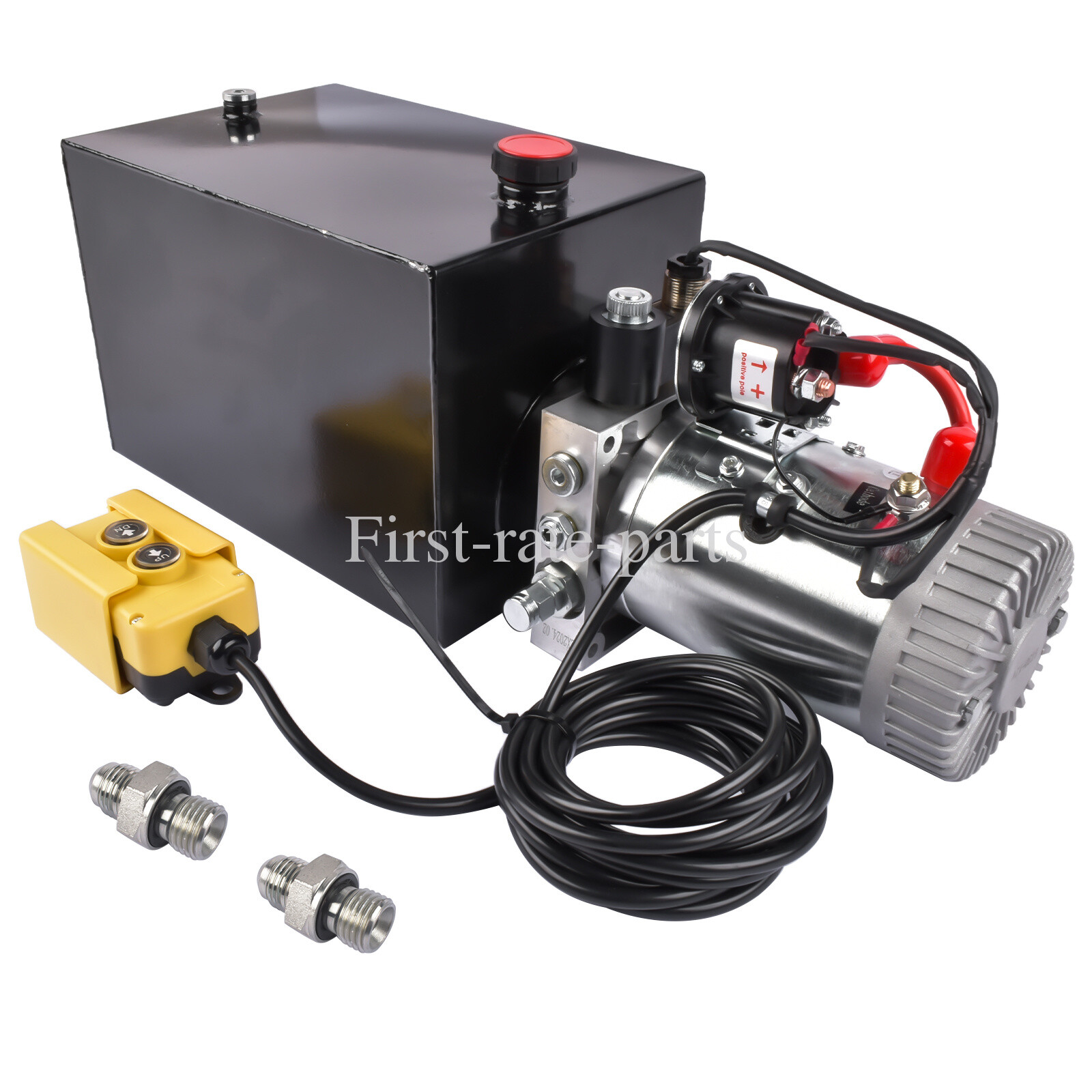 12 Quart Single Acting Hydraulic Pump 12V DC Dump Trailer Hydraulic Power Unit