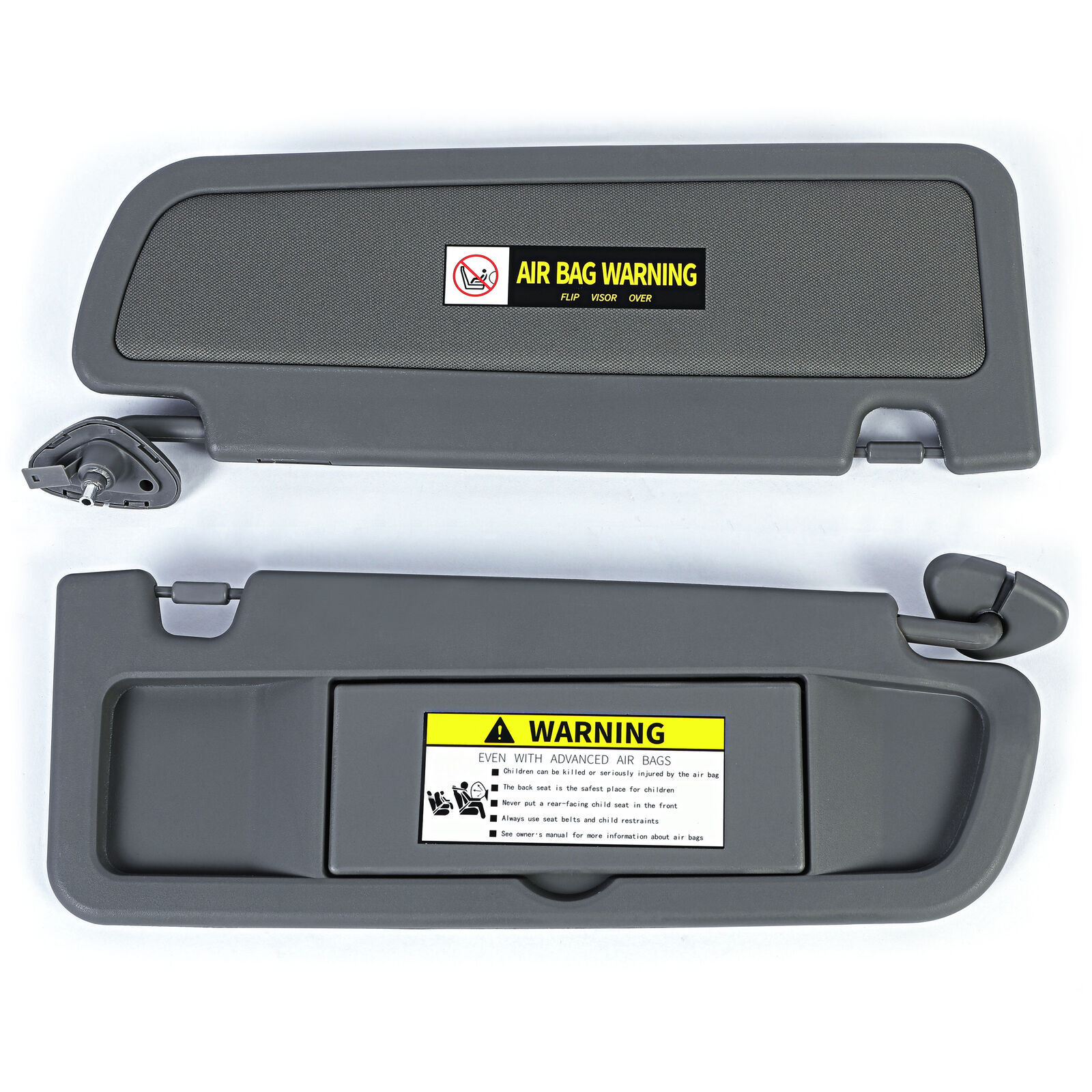 Sun Visor Dark Gray PAIR For 2006-2008 Honda Civic Left & Right Visor SET