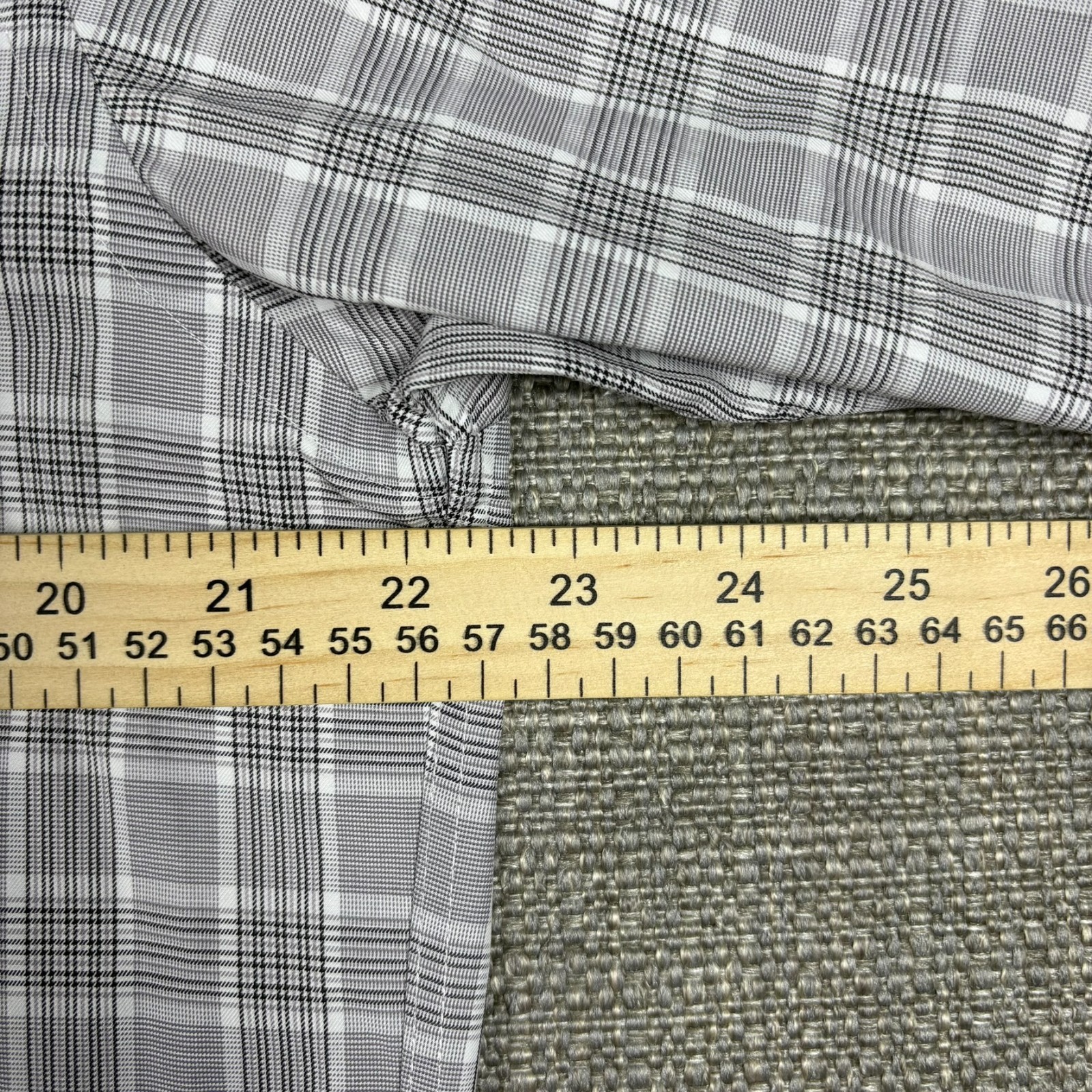 David Donahue Men's Shirt 15 1/2 15.5 32 Long Sleeve French Cuff Gray White New