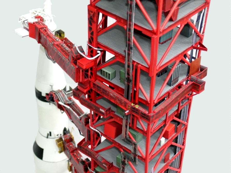 Launch Umbilical Tower LUT Craft Model for Monogram,Airfix 144 Saturn V PLS.READ