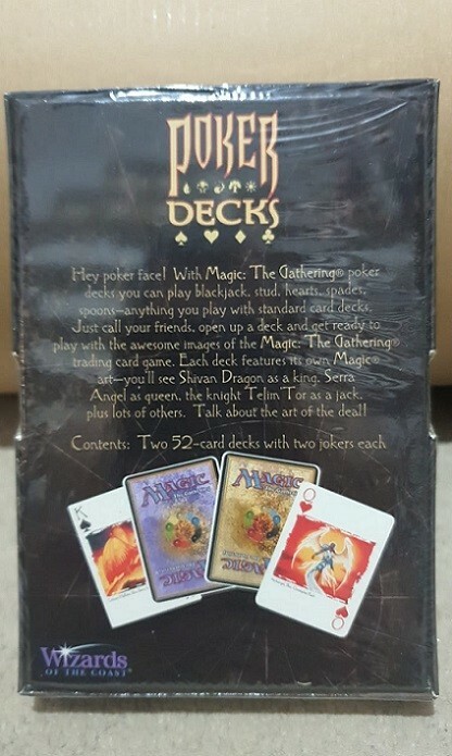 Wizards of the Coast 1998 MTG Poker Decks Factory Sealed