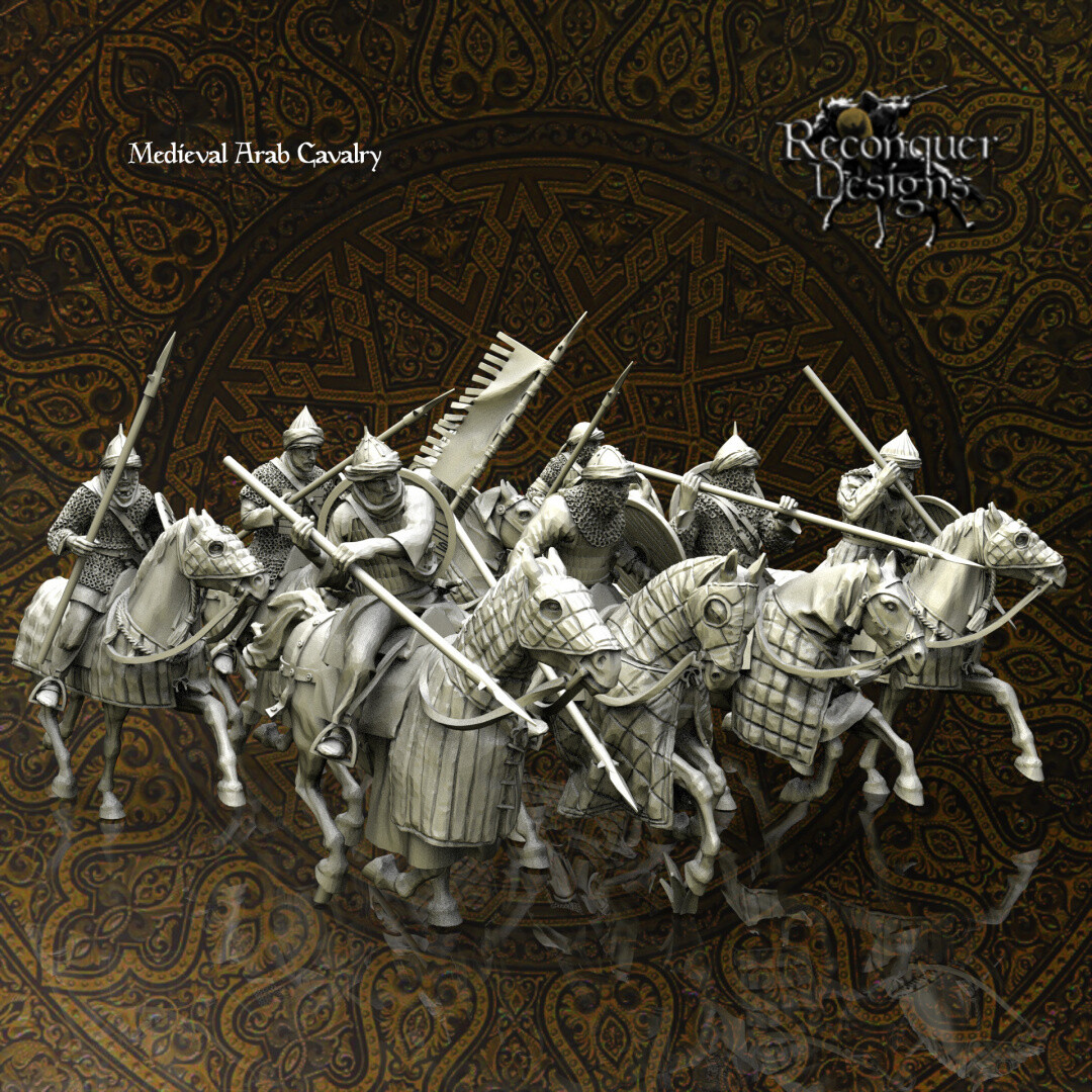 Reconquer Designs Miniatures Early Medieval Arab Cavalry Crusades Outremer 28mm