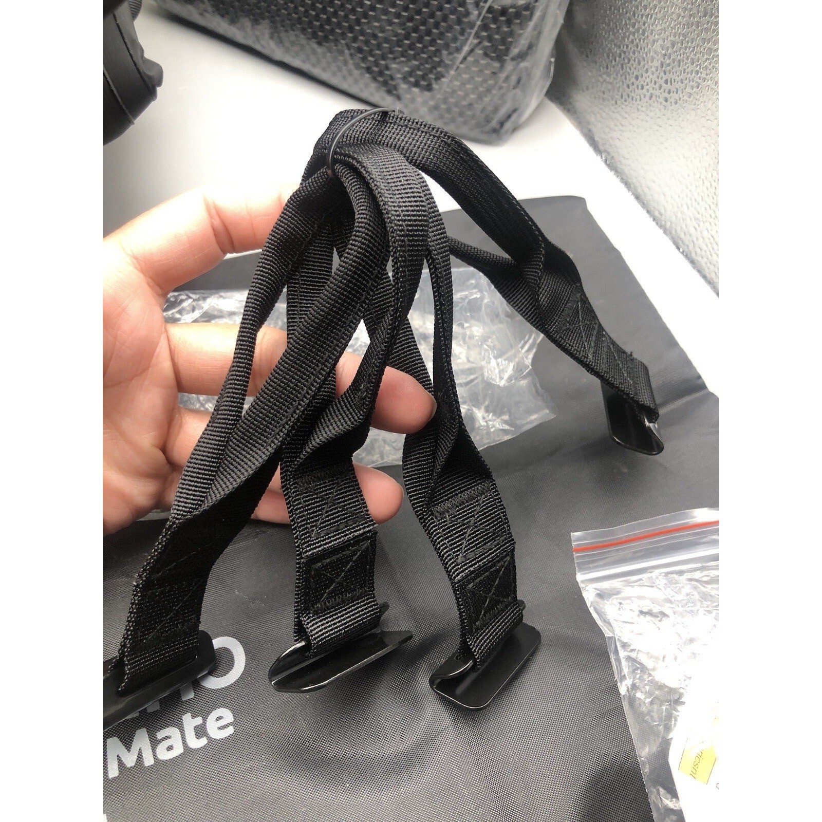 BAGMATE Waterproof Car Roof Bag,Rooftop Cargo Carrier 15 Ft w/4 Door Hooks *READ