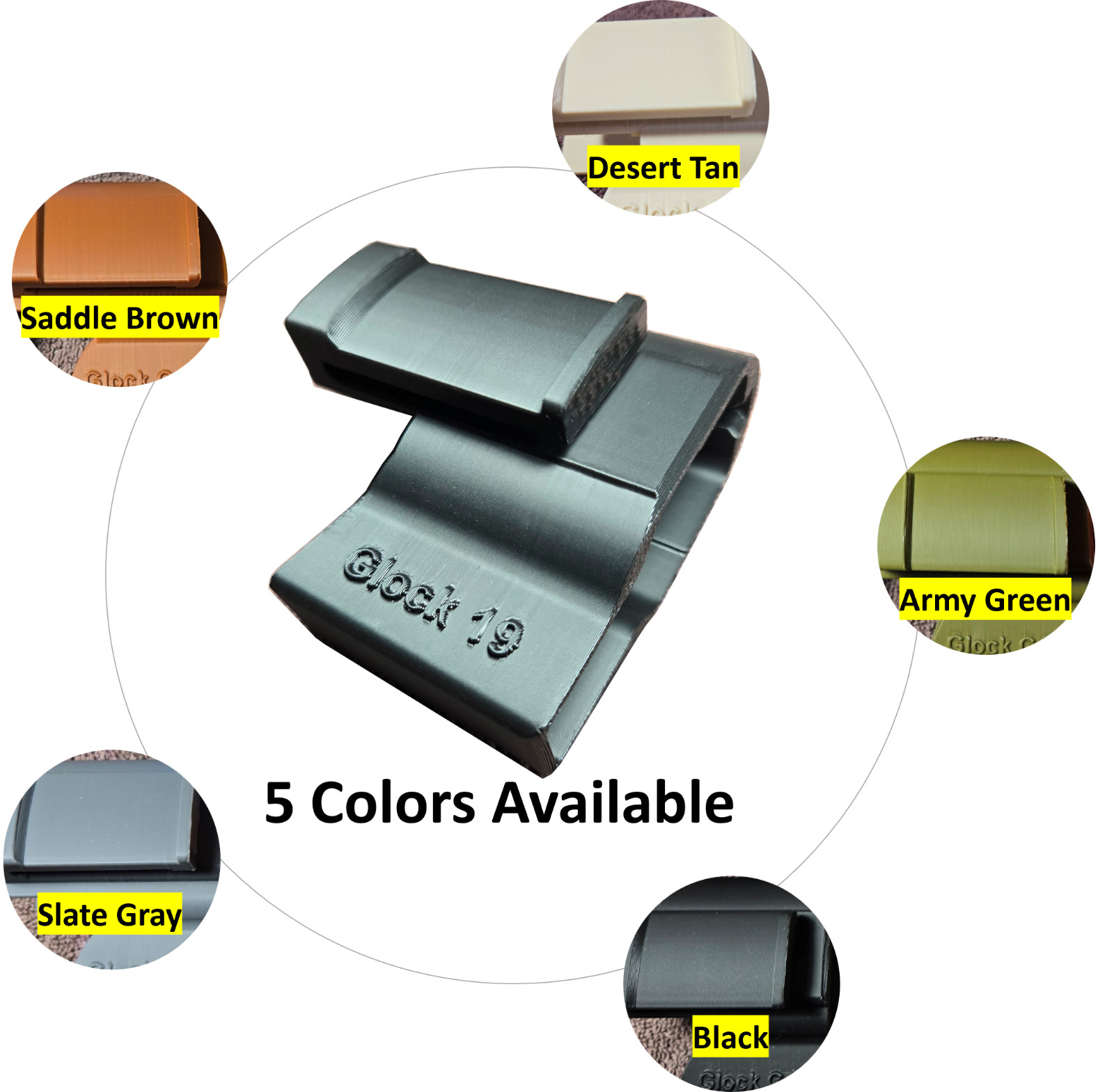 GLOCK 19 19 MOS, 23 Holster In Waistband IWB Conceal Carry. USA Made Ships FREE