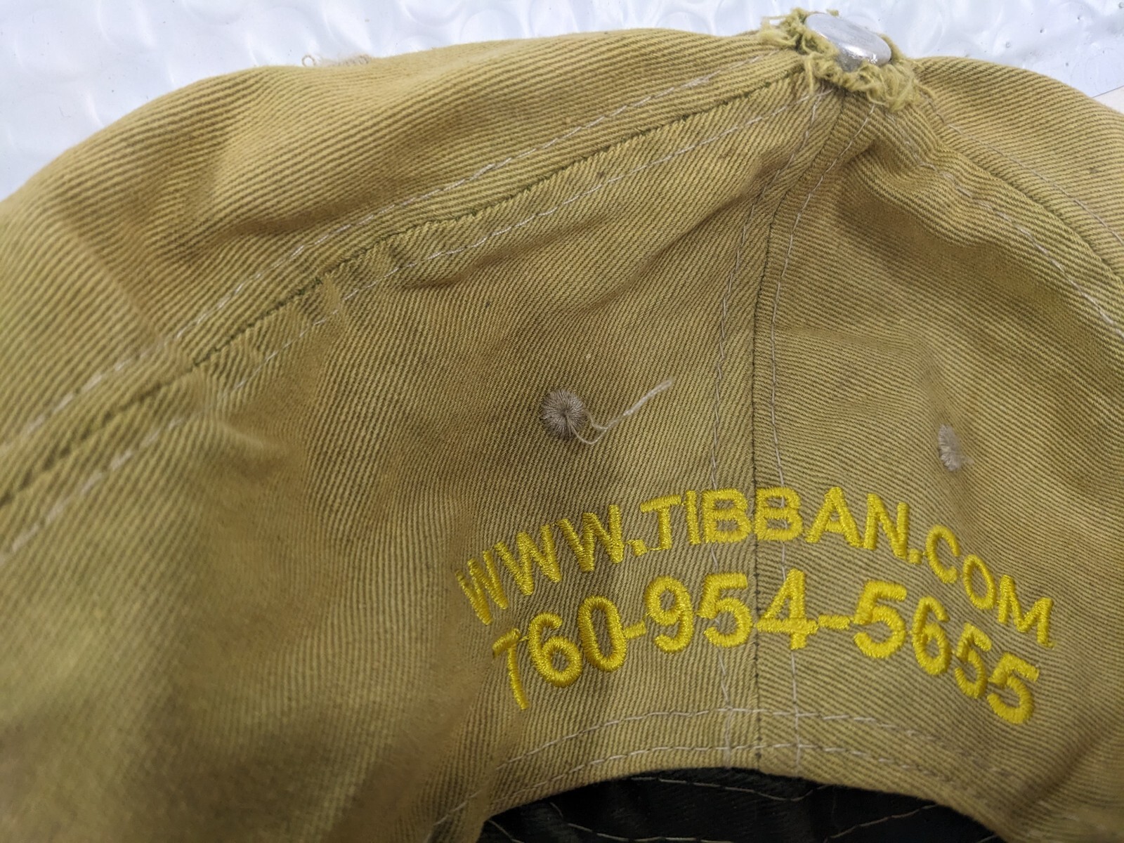 VINTAGE MUD PUPPY BULLDOG ADJUSTABLE HAT CAP USA TIBBAN MFG DAD MENS COMFORTABLE