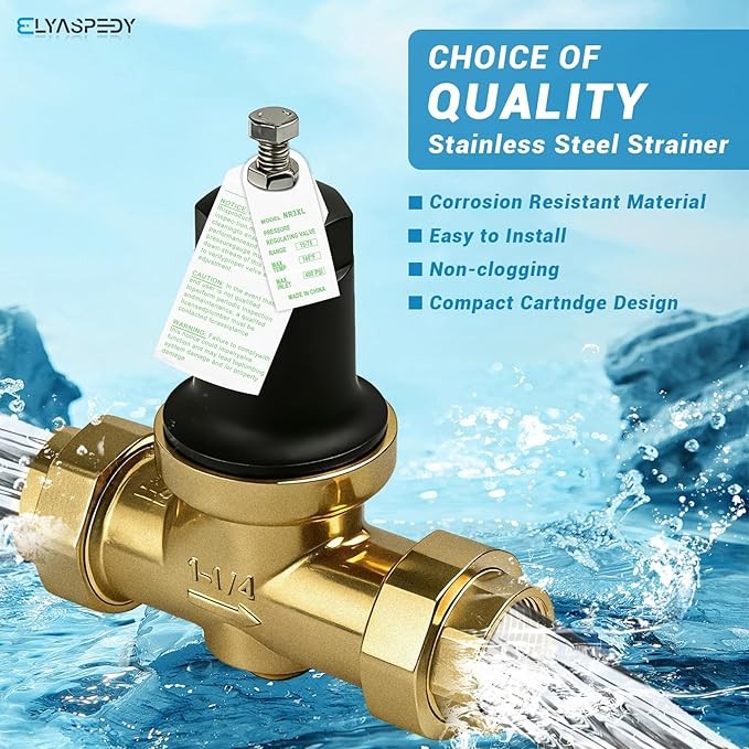 1-1/4" 114-NR3XL Pressure Reducing Valve Compatible with Zurn For Water Supply