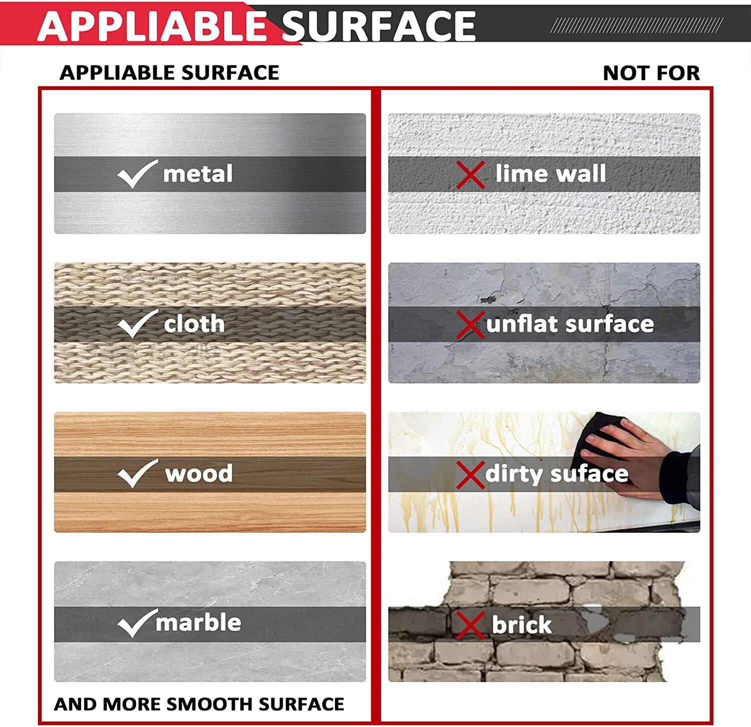 16 Ft Self Adhesive Tape Hook and Loop Fastener Extra Sticky Back Heavy Duty US