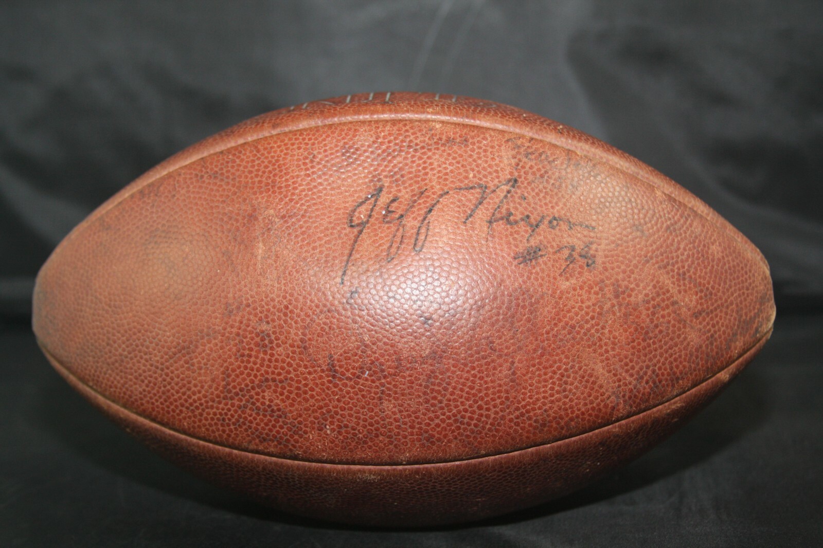 Vtg WILSON Pete Rozelle 1981 BUFFALO BILLS Game Used Team Signed NFL FOOTBALL