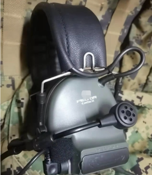 Tactical Comtac VI C6 Headset Dual Communication Noise Adaptive Noise Canceling