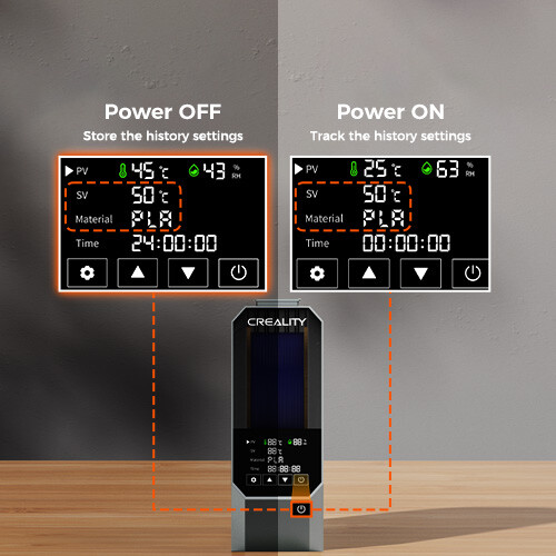 Creality Space π Dryer Quick dry adjustable temp Dec 11 launch stylish design