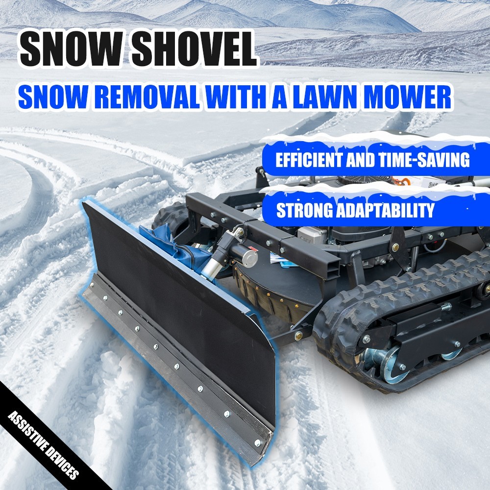 Gasoline remote control lawn mower 22 HP winter snow pusher, detachable