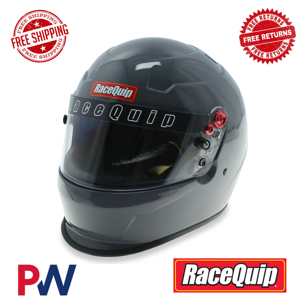 RaceQuip PRO20 Full Face Helmet Snell SA2020 Rated 2X-Large Gloss Steel Gray