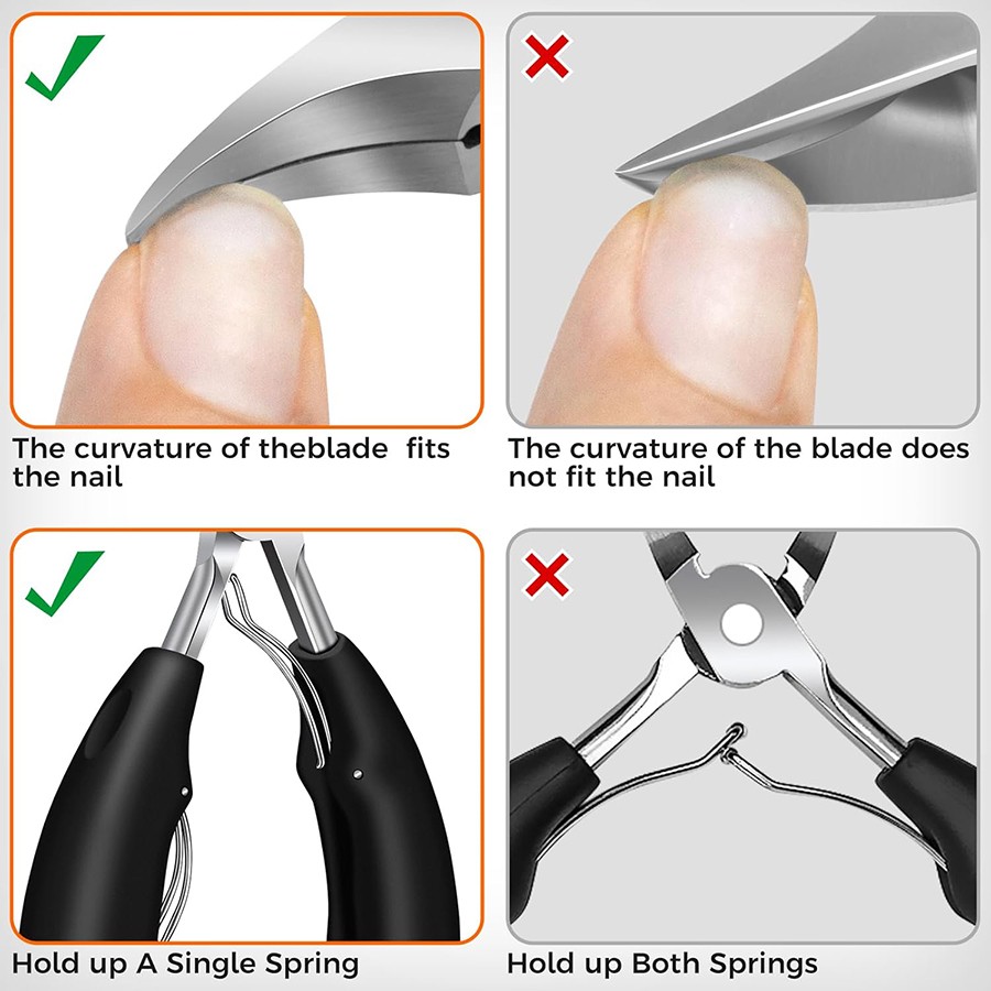 Heavy Duty Toenail Clippers for Seniors Thick Toenails, Large Toe Nail Clippers