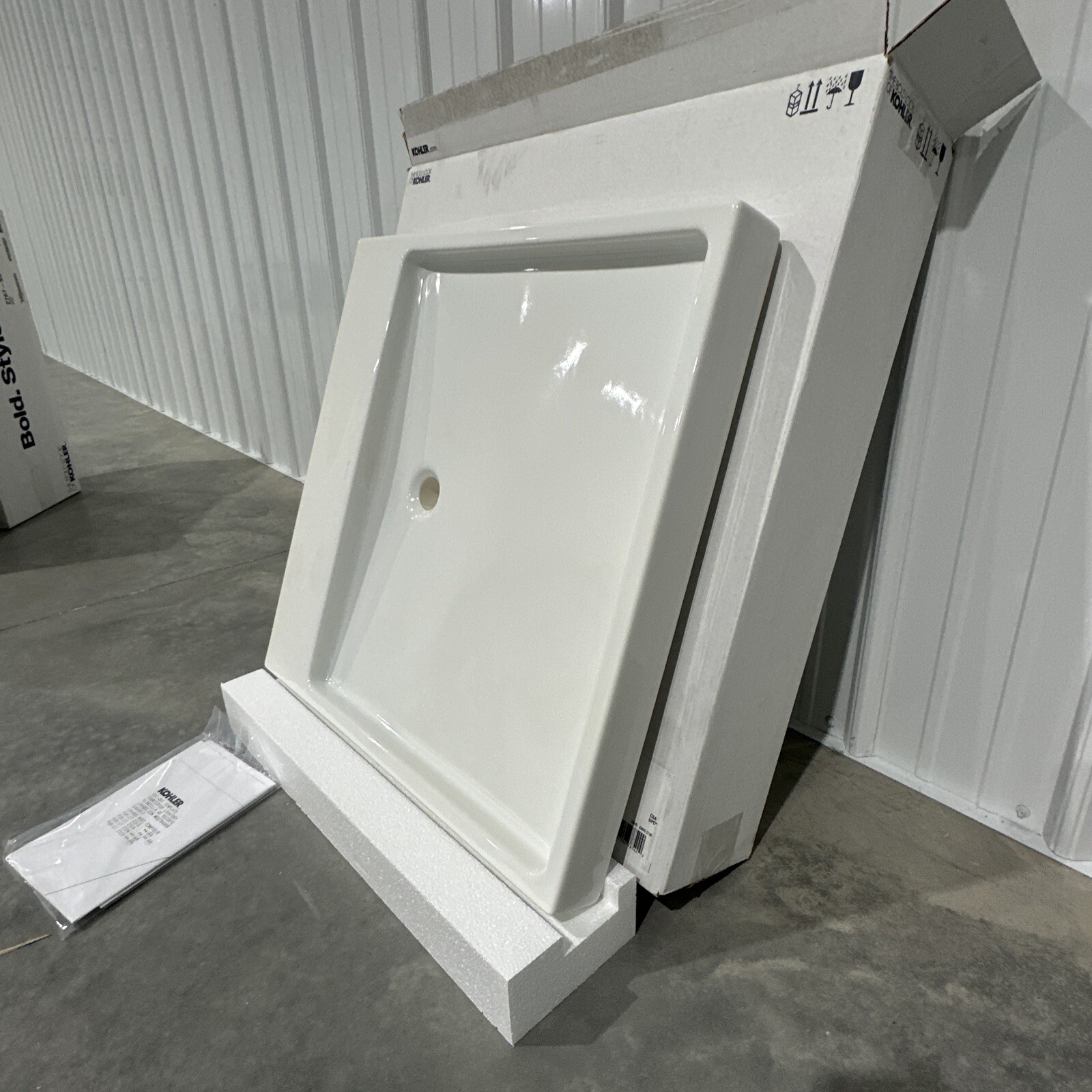 NEW Kohler K-2314-0 Purist Wading Pool Fireclay Vessel Sink in White