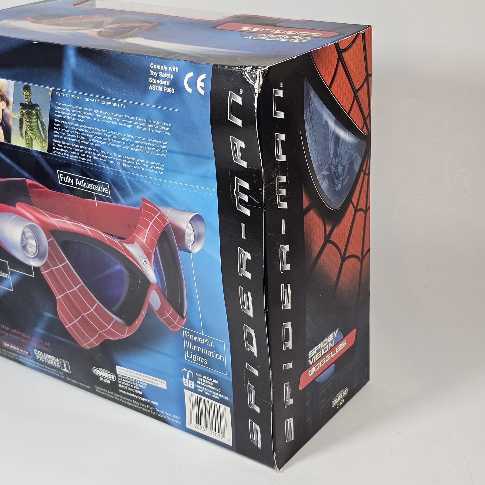 2002 Spider-Man Movie Spidey Vision Goggles Marvel Tobey Maguire NEW