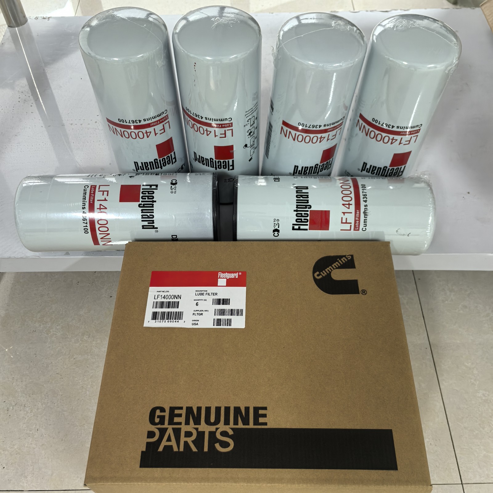 6X Fleetguard LF14000NN Oil Filter Cummins ISX 4367100 Genuine FAST Shipping