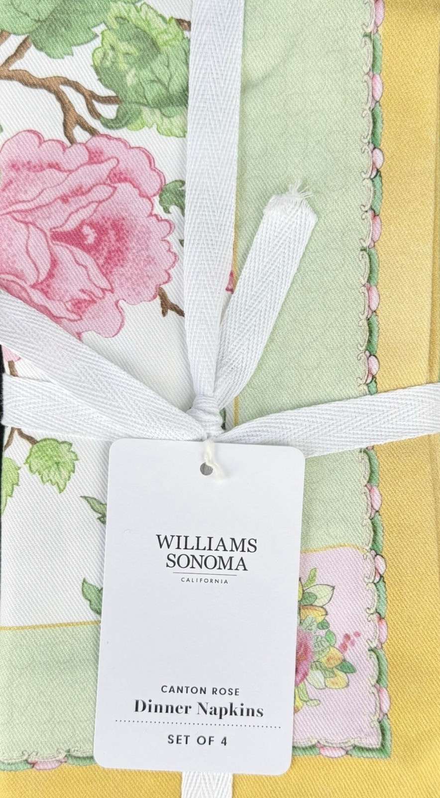 Williams-Sonoma Canton Rose Napkins Set/4