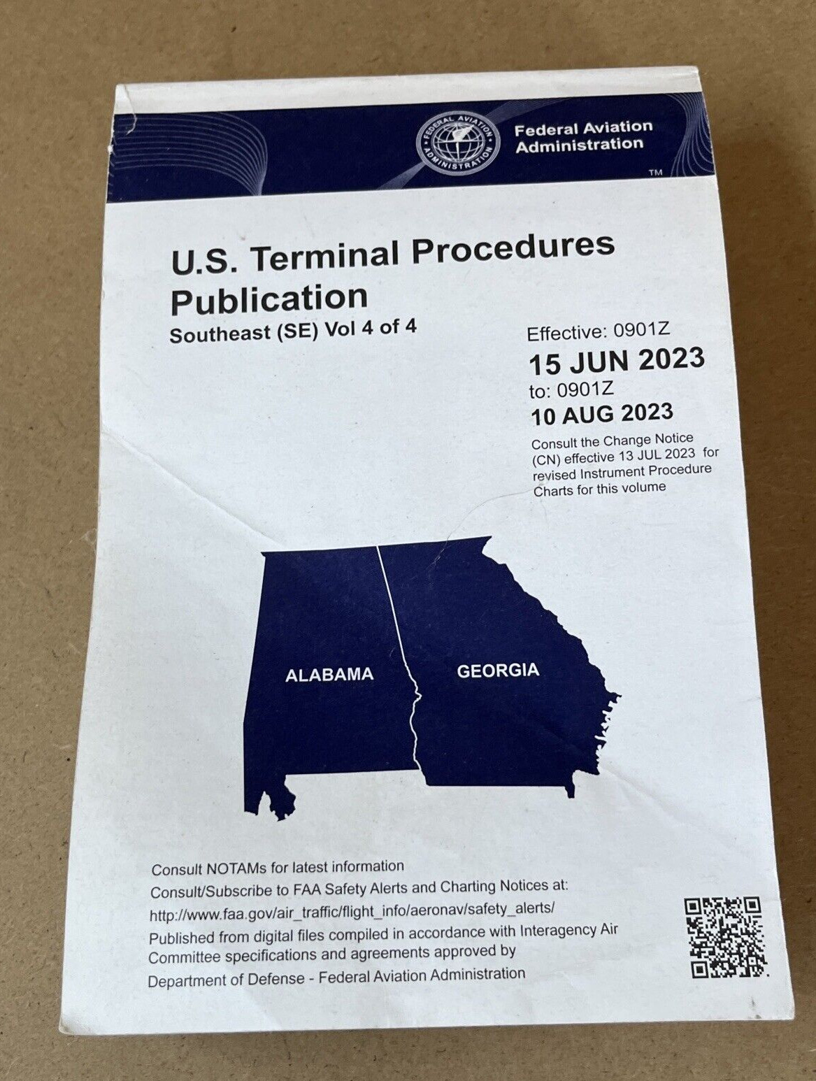 U.S. TERMINAL PROCEDURES PUBLICATION SOUTHEAST Vol 4 OF 4 ( FED.AVIATION ADMIN )