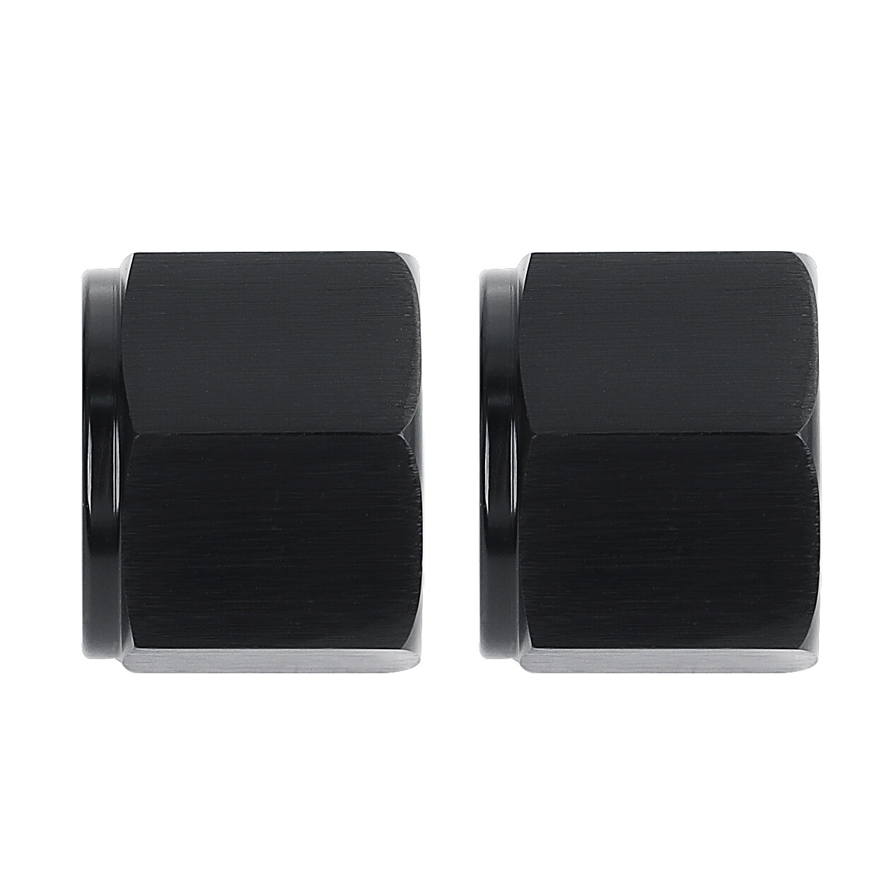 LokoCar 4AN 6AN 8AN 10AN Flare Cap Block off Fitting Plug Aluminum Black 2Pcs