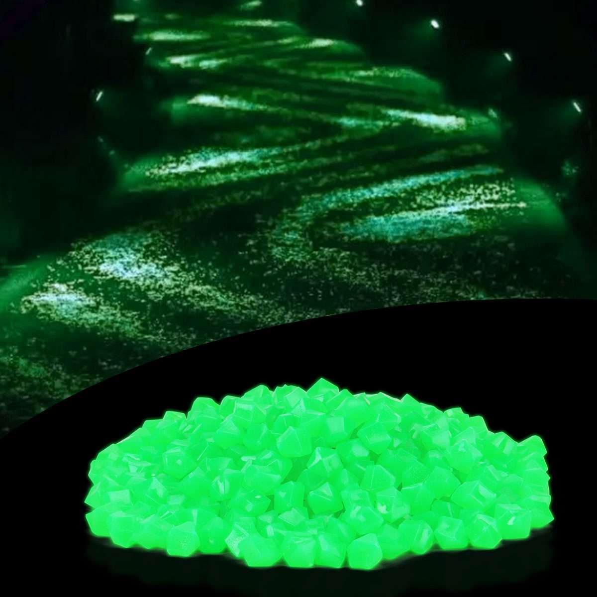 300-900x Glow in The Dark Pebbles Garden Glowing Rocks Fish Tank Luminous Stones