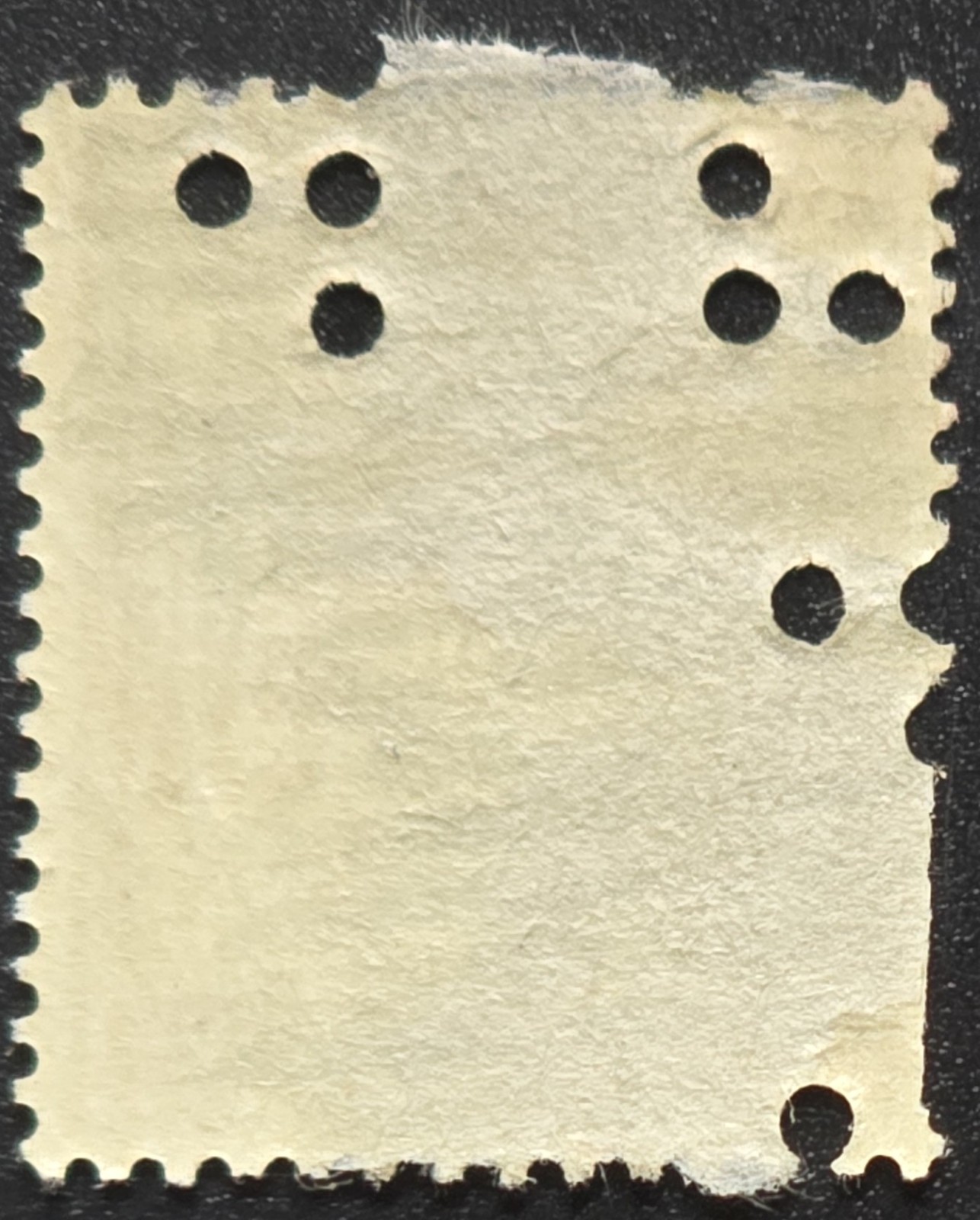 Palestine - 1920 Scott #5 Dome of the Rock 5m - PERFIN - Stamp