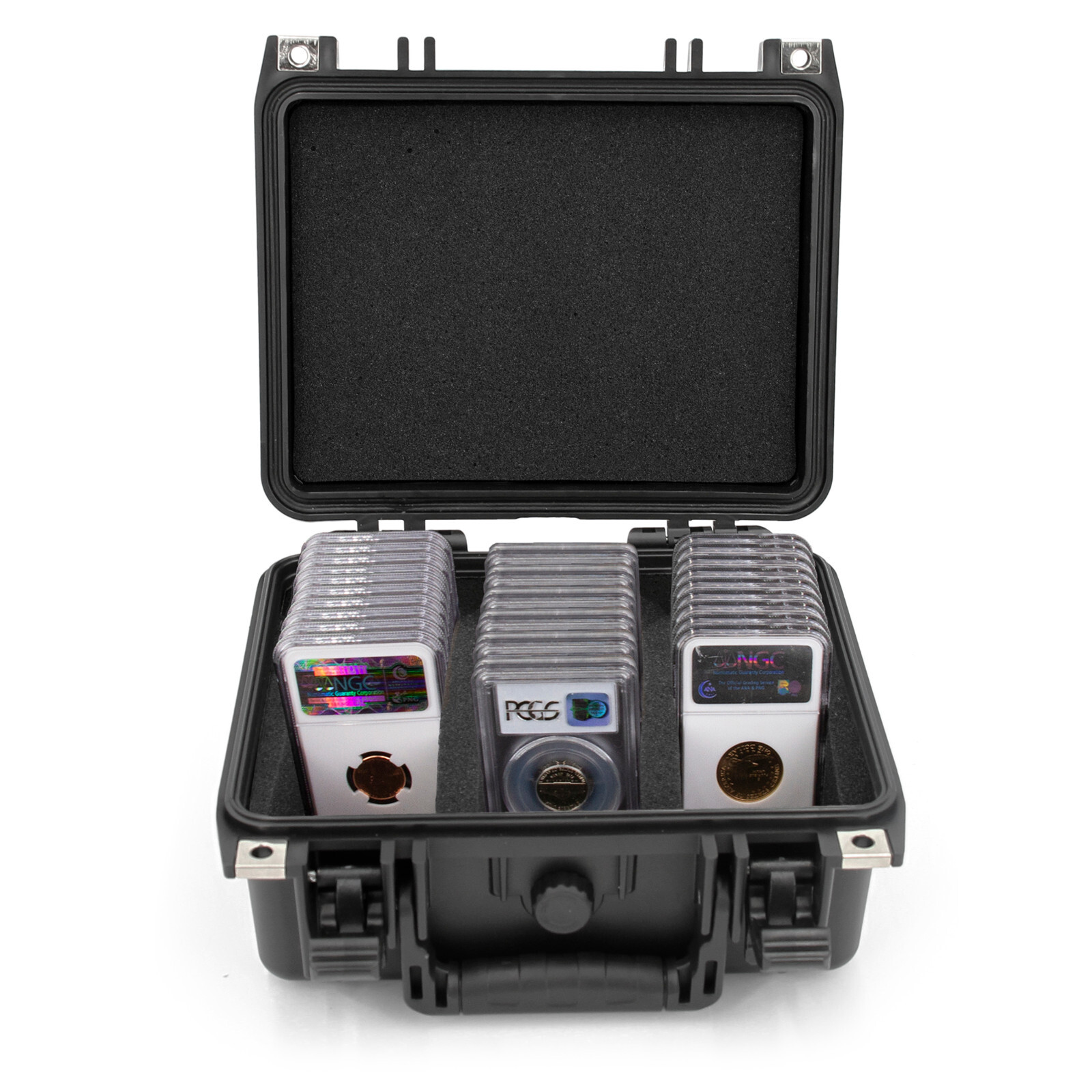 CASEMATIX Waterproof Graded Coin Case for 40+ PCGS NGC Slabs