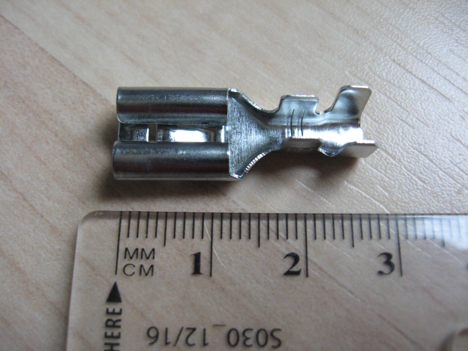 Lot (5) Crimp Terminal Connector Tinned w/ Tab 9.5mm 3/8" Female 10-6AWG #E84AC