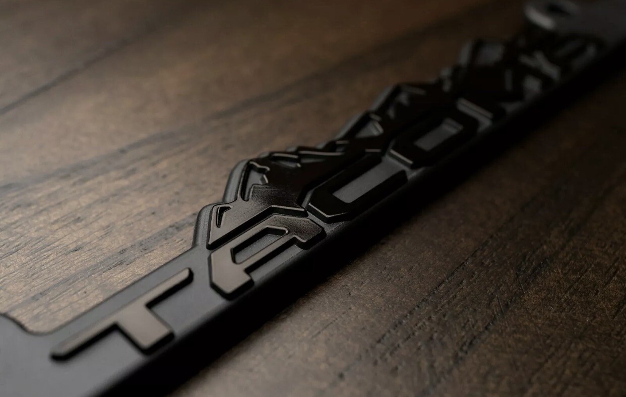 Fits Toyota-Tacoma-Custom-License-Plate-Frame-TRD-Offroad-Tacoma-BLACKOUT-taco