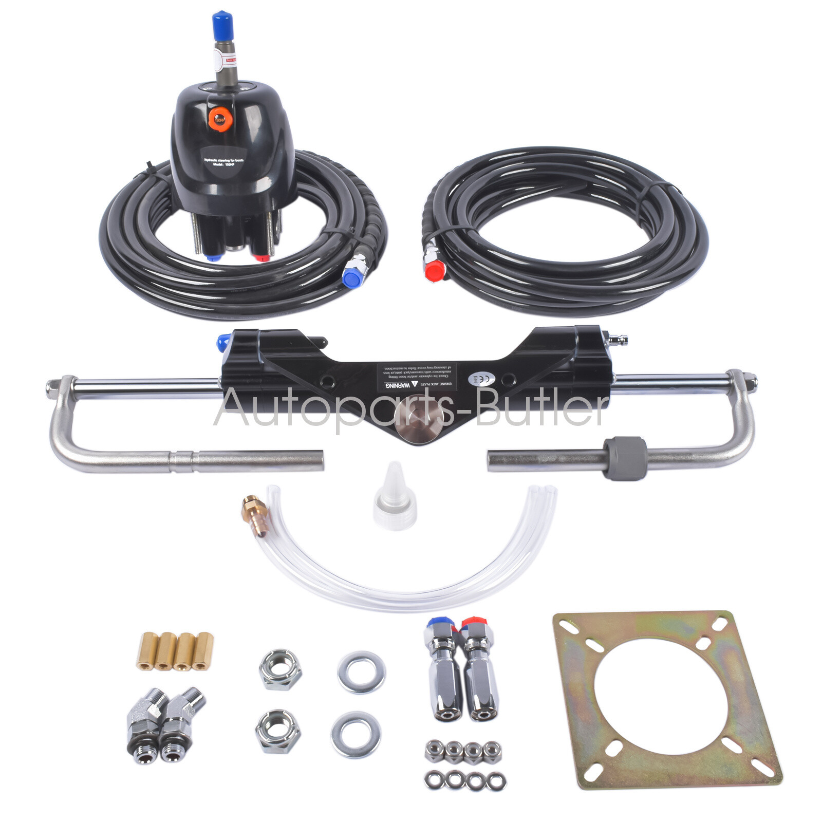 20FT Boat Hydraulic Steering System Kit Marine Outboard Steering 150HP HK4200A-3