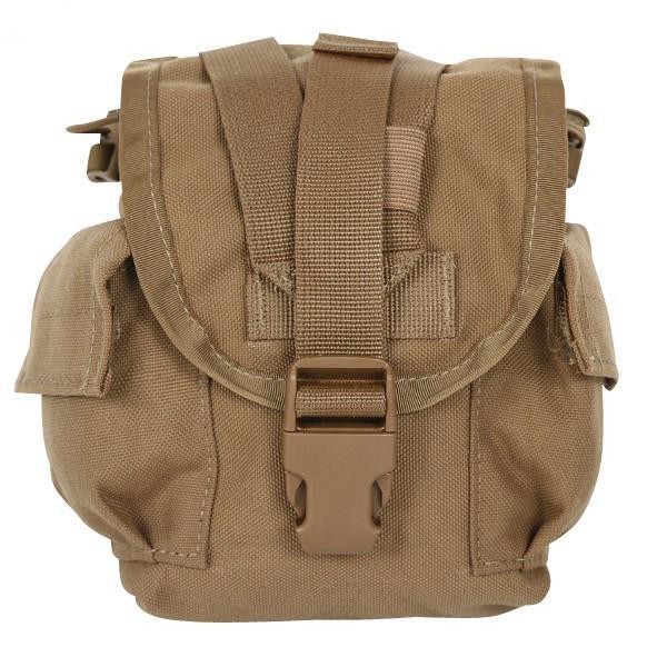USMC MOLLE 1QT Canteen Cover Coyote Brown Utility Pouch USGI VGC