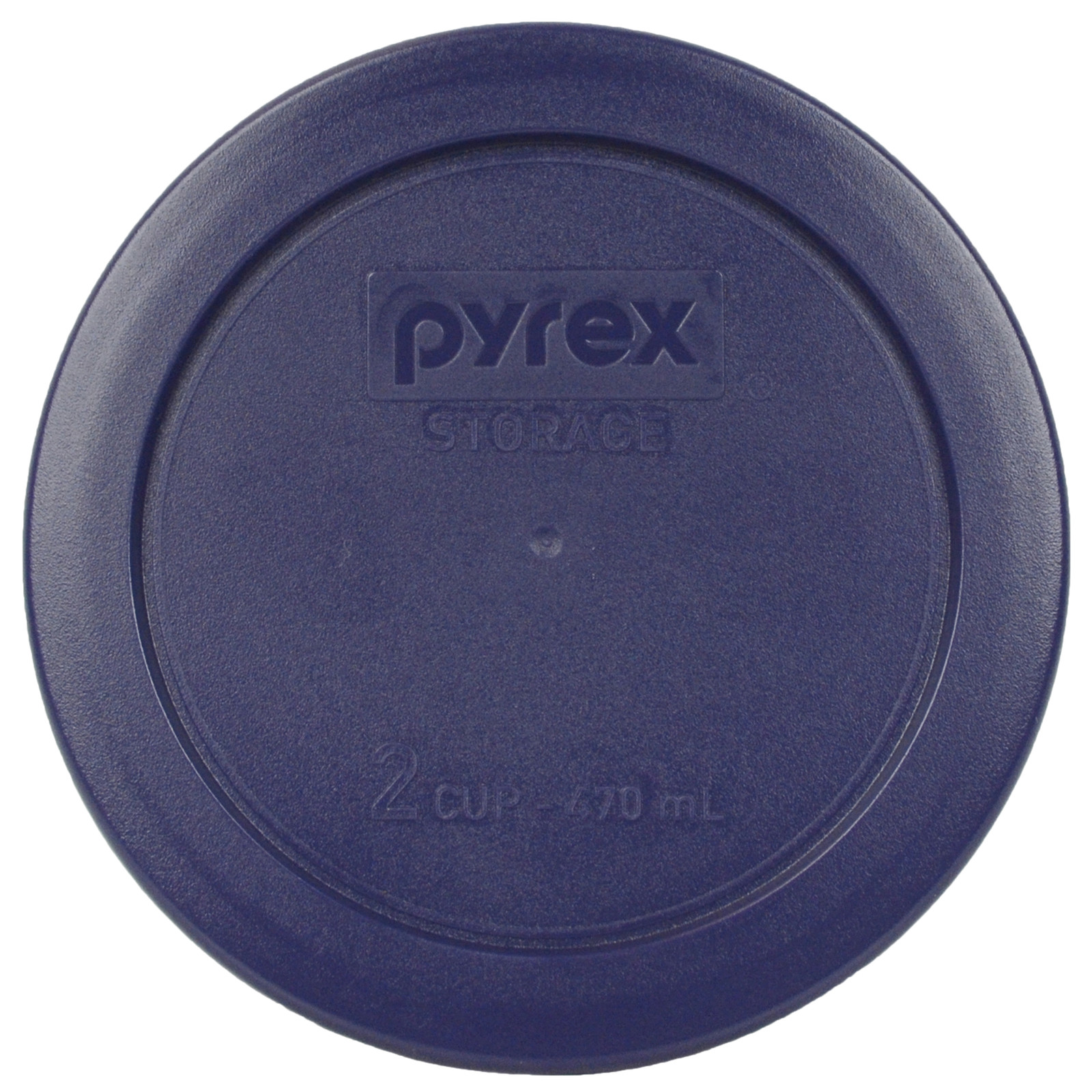 Pyrex 7200-PC Blue Plastic Storage Replacement Lid Cover, Made in USA (2-Pack)
