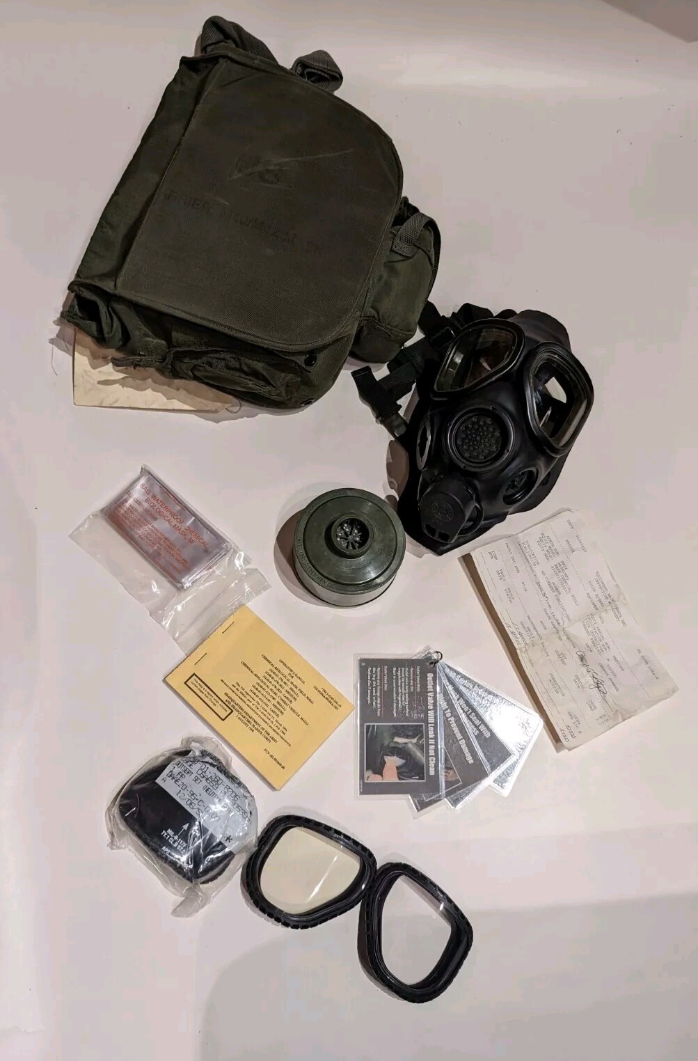 US Military Combat-Bio. Mask Field M40A1/Canister  C2A1 Free Shipping!!!
