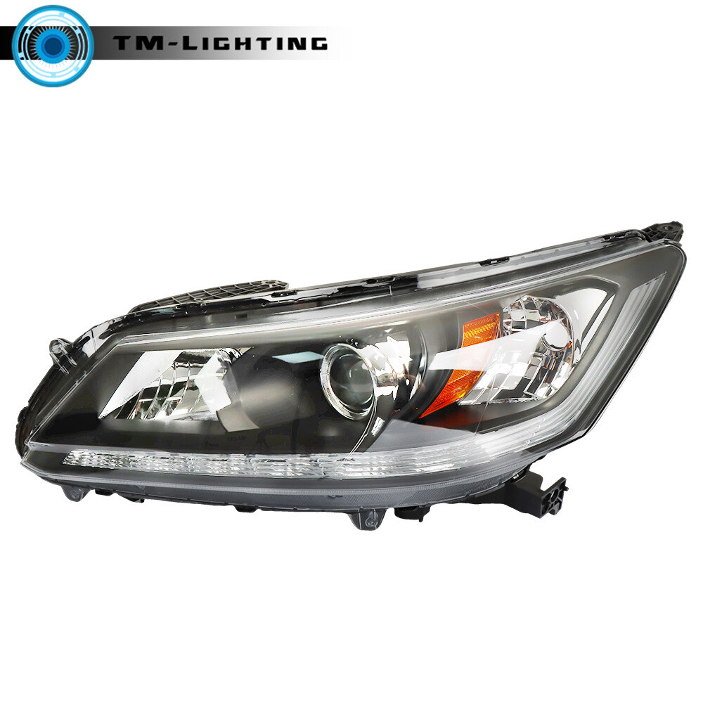 Halogen Headlights W/LED DRL For 2013-2015 Honda Accord Sedan Left&Right Side