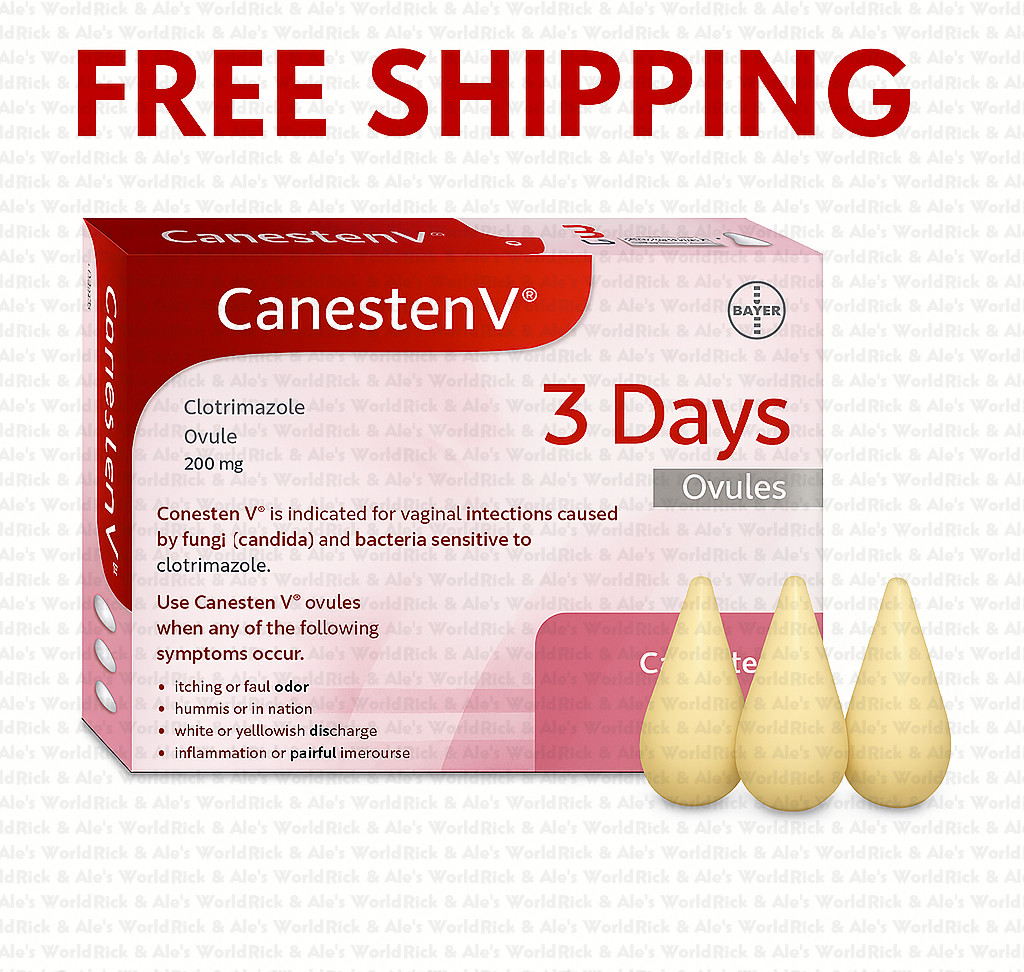 Canesten V 3 Ovulos Ovules Vaginal Infection Antifungal Treatment FREE SHIPPING!