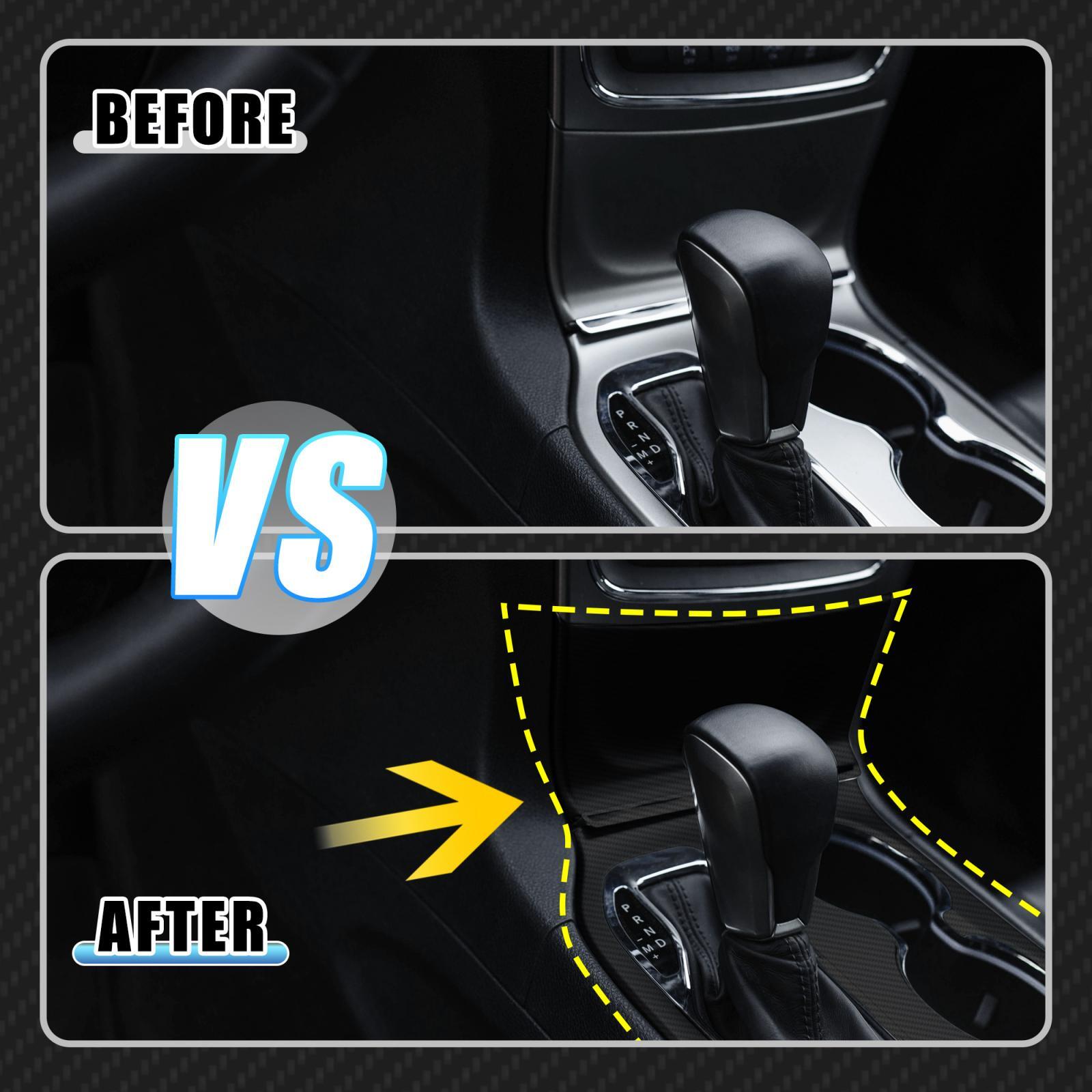 Center Gear Shift Panel Cover Carbon Fiber Pattern for Jeep Grand Cherokee 16-21