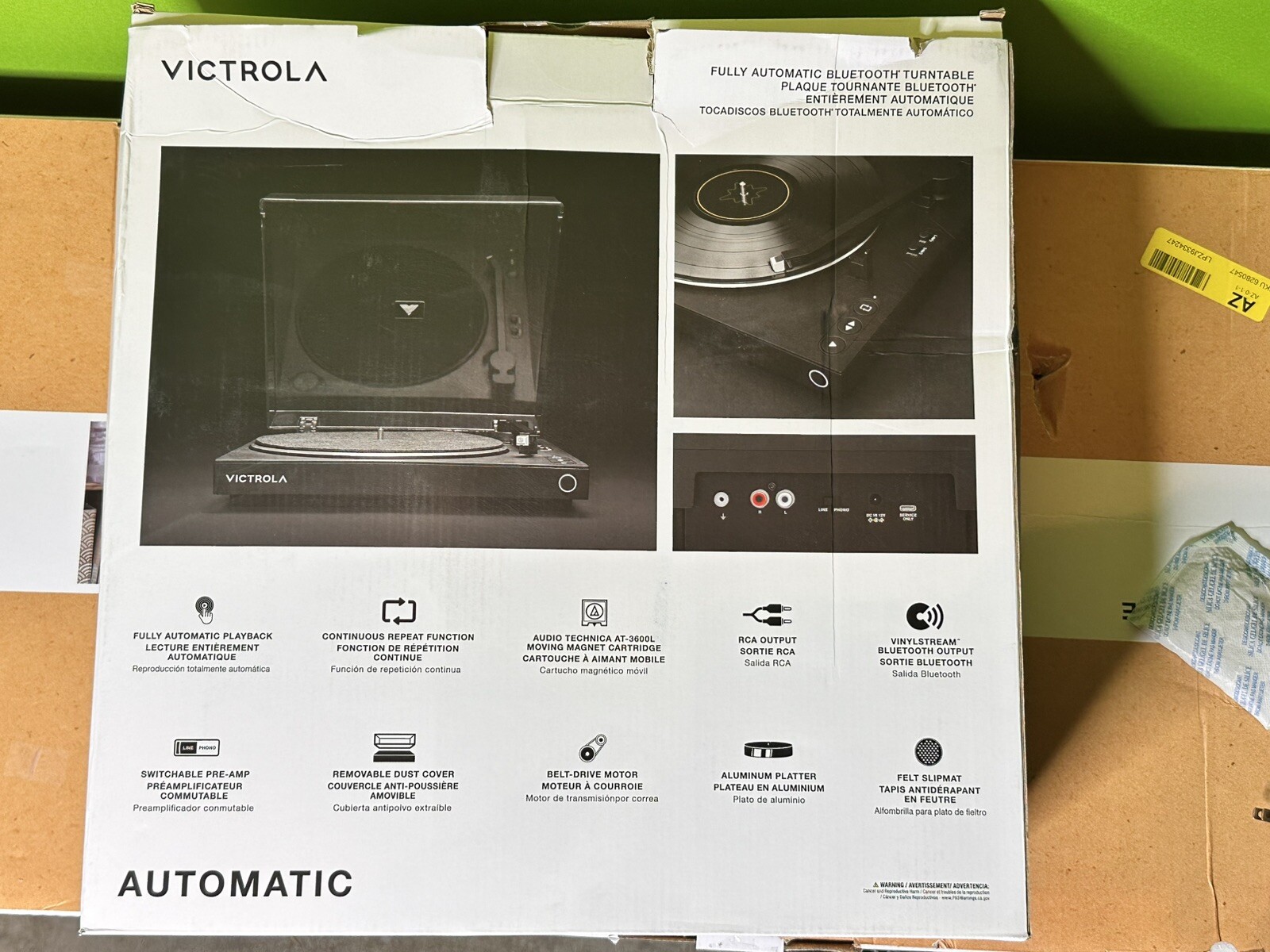 NIB Victrola Automatic BT Bluetooth Newest 2024 Model VPT-800 Record Player