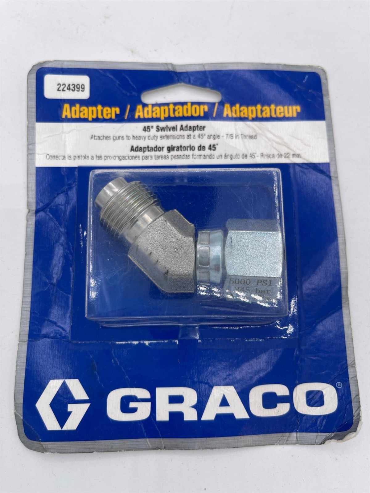 New, Graco 45 degree Swivel Adapter 224399