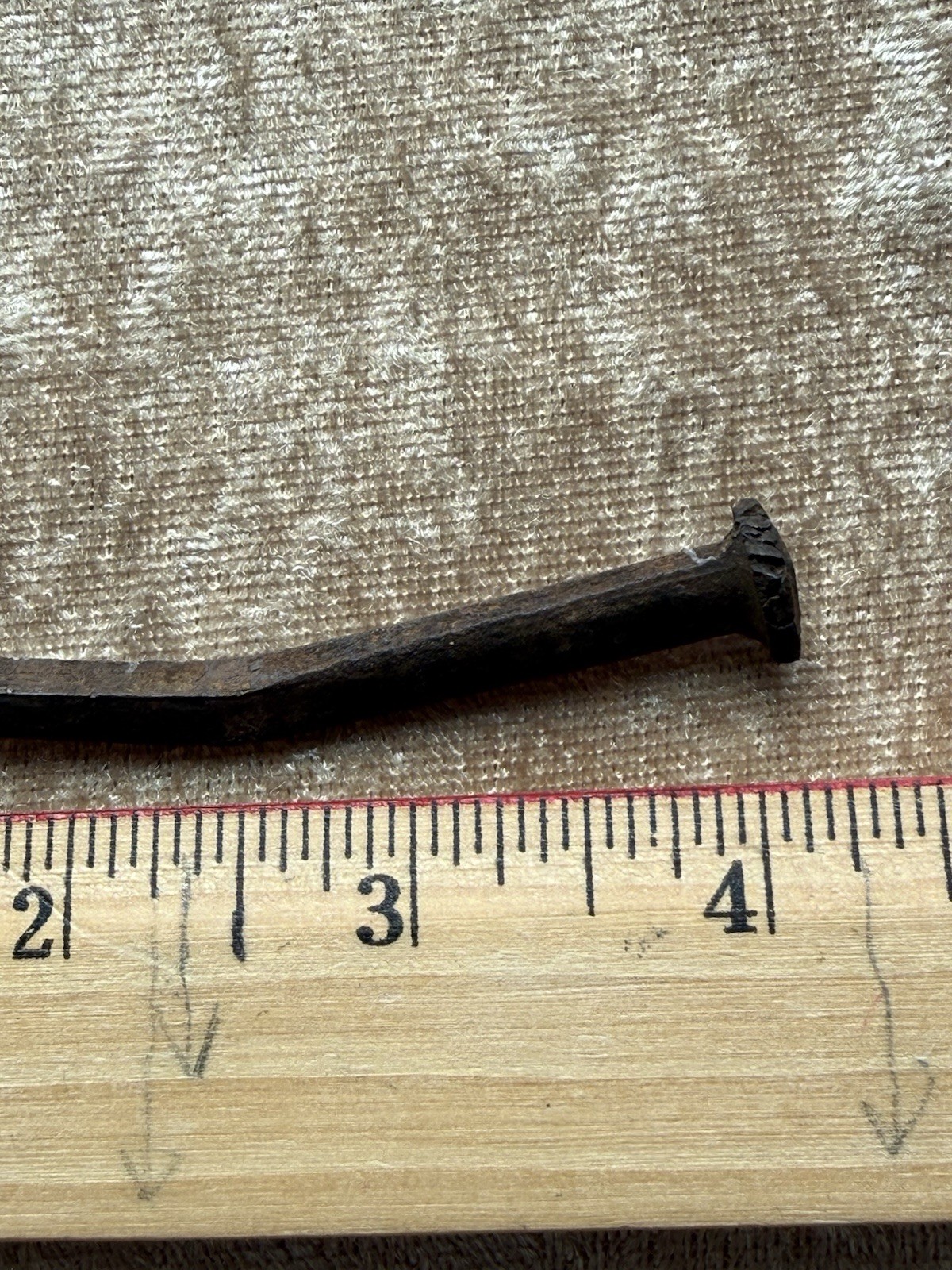 American Revolutionary War Era 4 Inch Nail Found Valley Forge hut 1902
