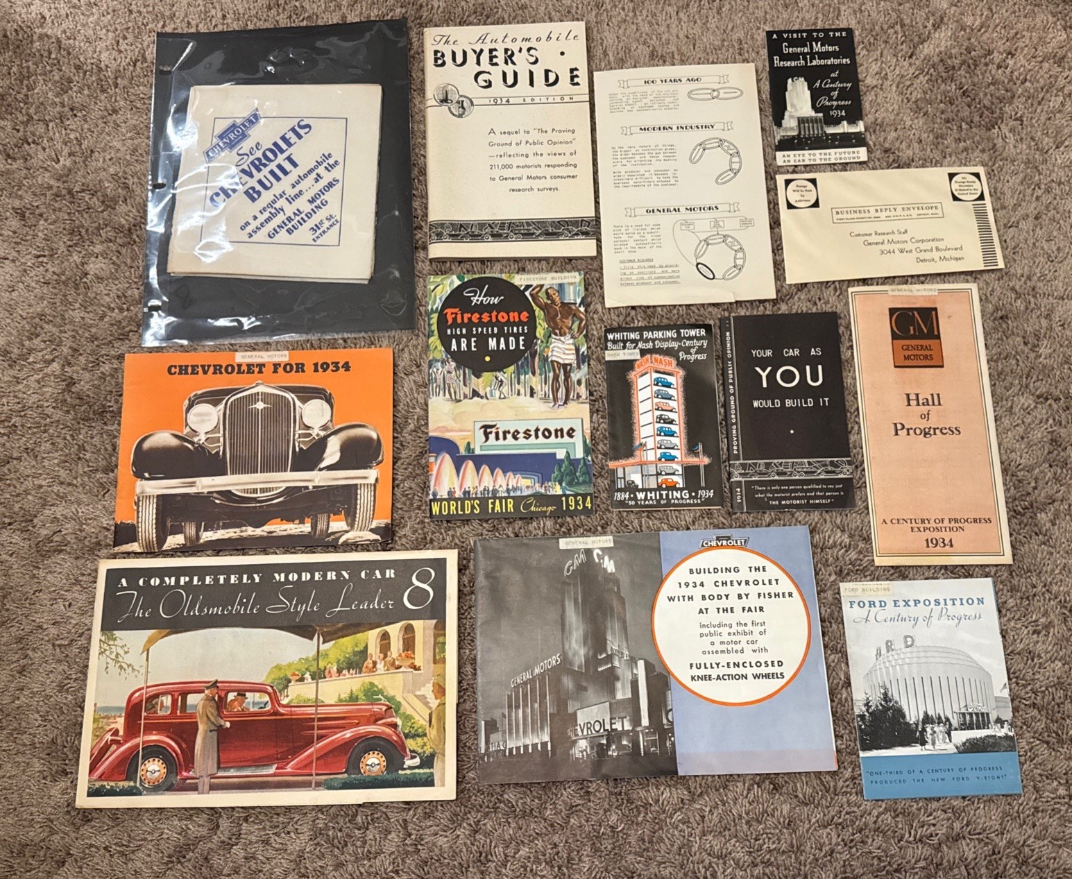 Chevrolet, GM, Ford Vintage Advertising - World’s Fair Century Of Progress