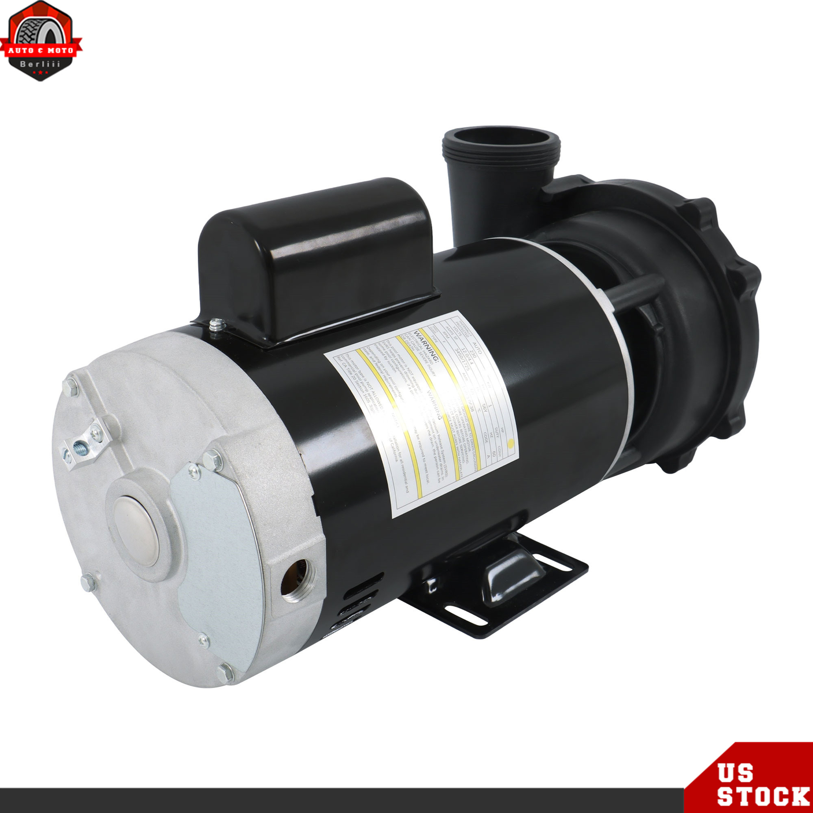 3721621-1D Plastics Executive 56 Frame 4 HP Spa Pump, 230-Volt Swimming Hot Tubs