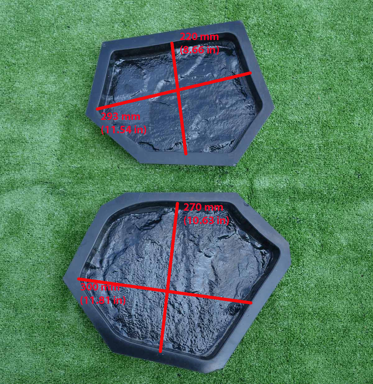 Concrete molds pavers casting concrete garden panths stone patio sold 6 pcs S34