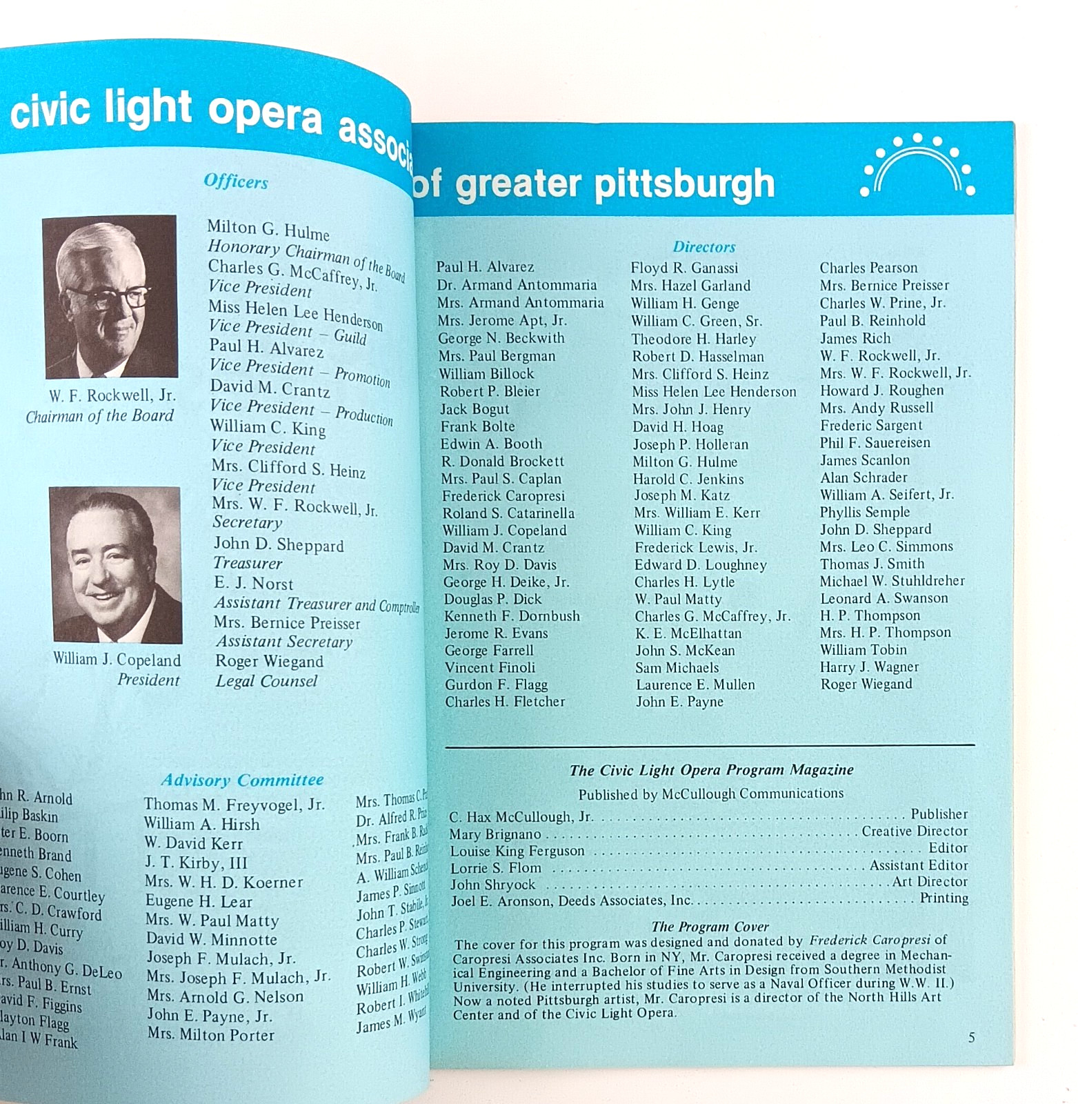 1980 Pittsburgh PA Civic Light Opera Association Naughty Marietta VTG Program