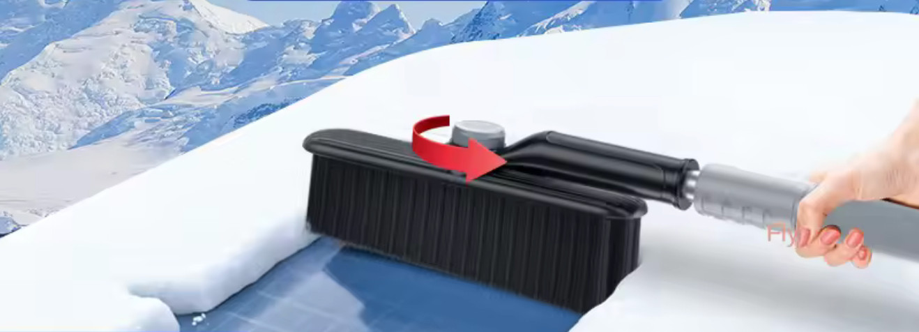 Portable Extendable Windshield Snow Removal Ice Scraper Brush for Car