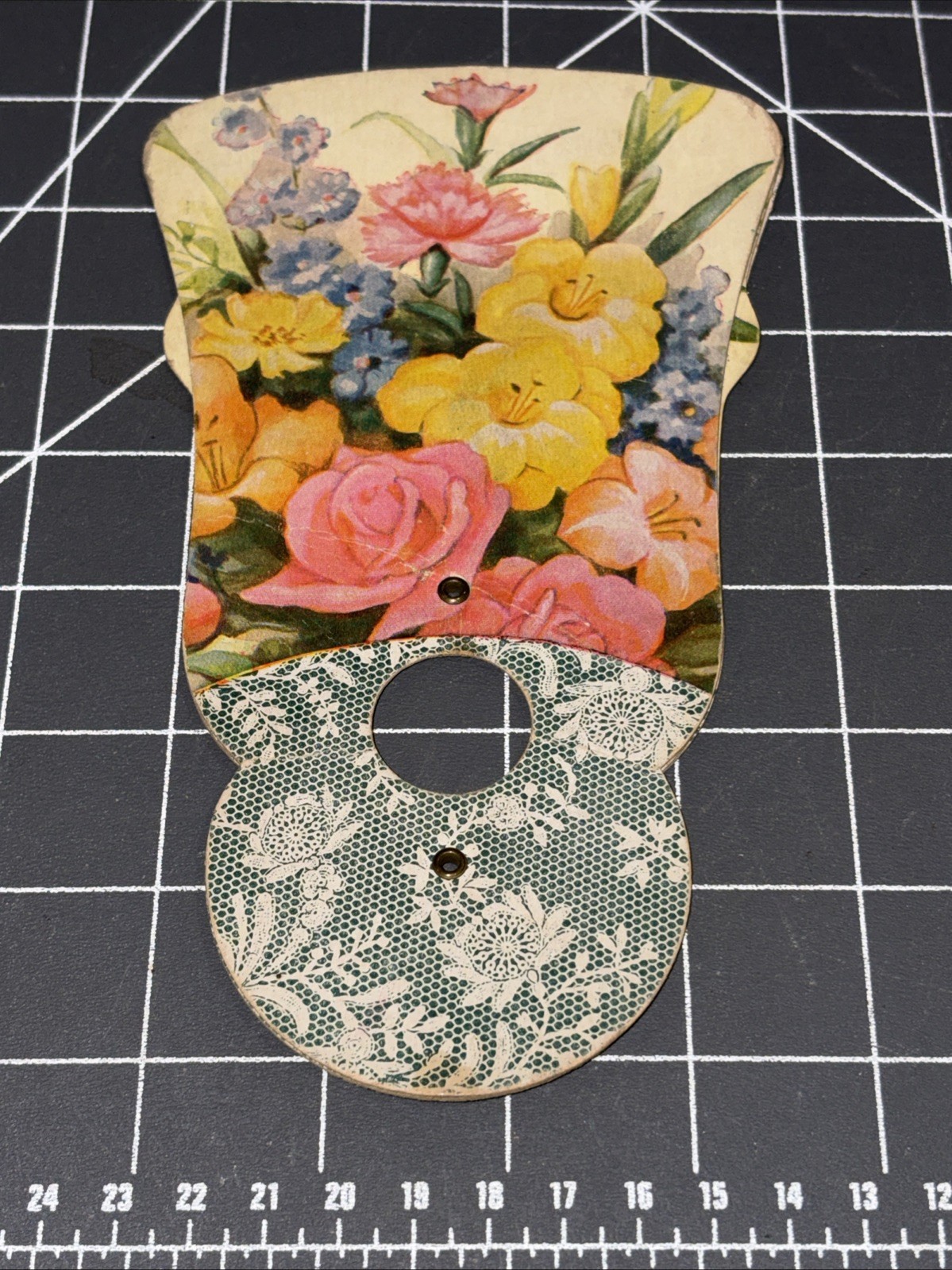 Vintage Lot Of 3 Advertising Cardboard Handheld Fans