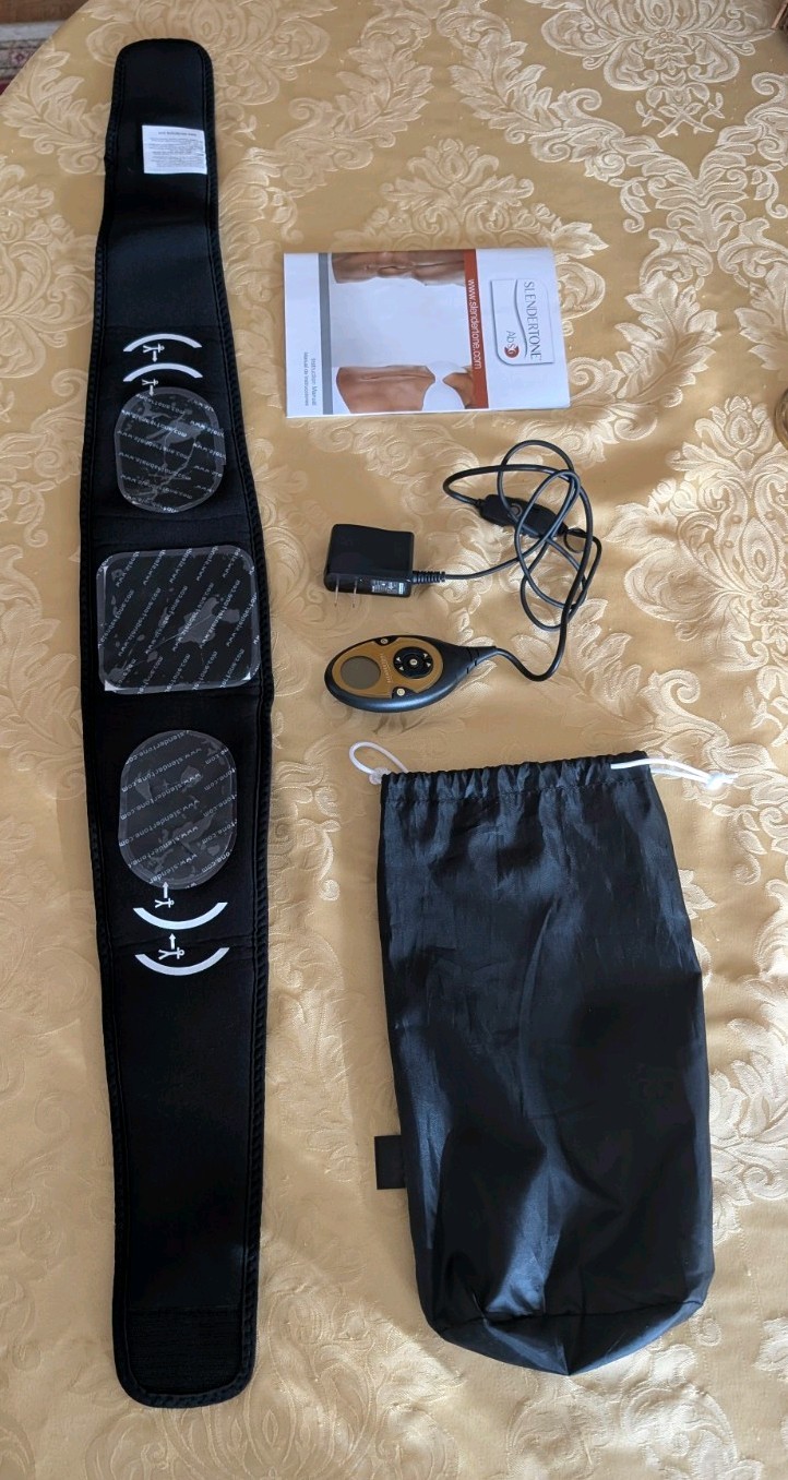 Slendertone Abs6 Stomach Toning Belt X-10 w/ Charger  Device & Accessories A++