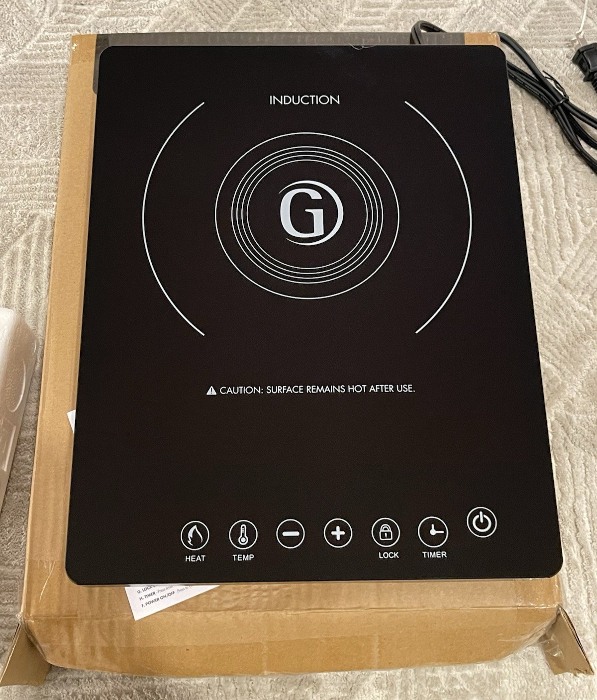 GreenPan Green Pan Induction Cooktop CC006005-002 Portable 1800W