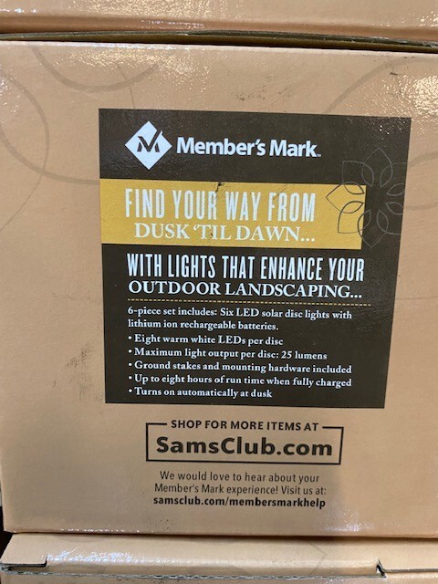 6-Piece Oil-Rubbed Bronze LED Solar Garden/Pathway Disc Lights -BUY MORE & SAVE!