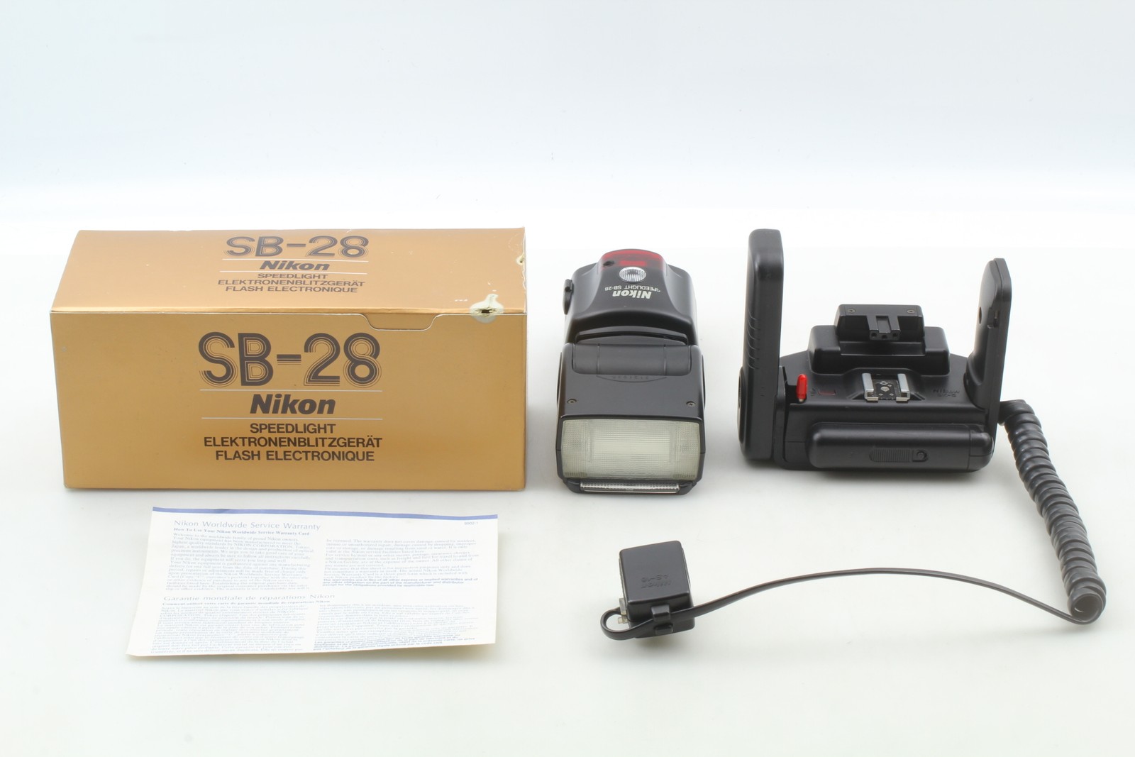 [N MINT in Box] Nikon Speedlight SB-28 Shoe Mount TTL Flash w/ SK-6 AS-16 JAPAN